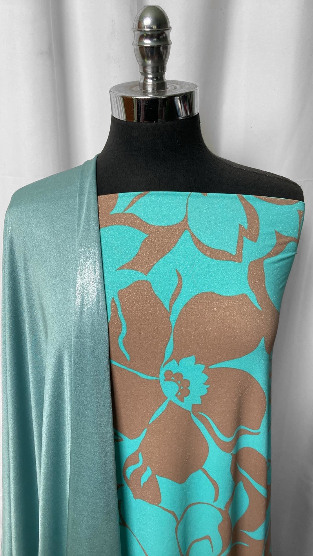 FLORAL SHIMMER BUNDLE : 3YD Floral Shimmer P/S & 2YD Shimmer ITY : A25129