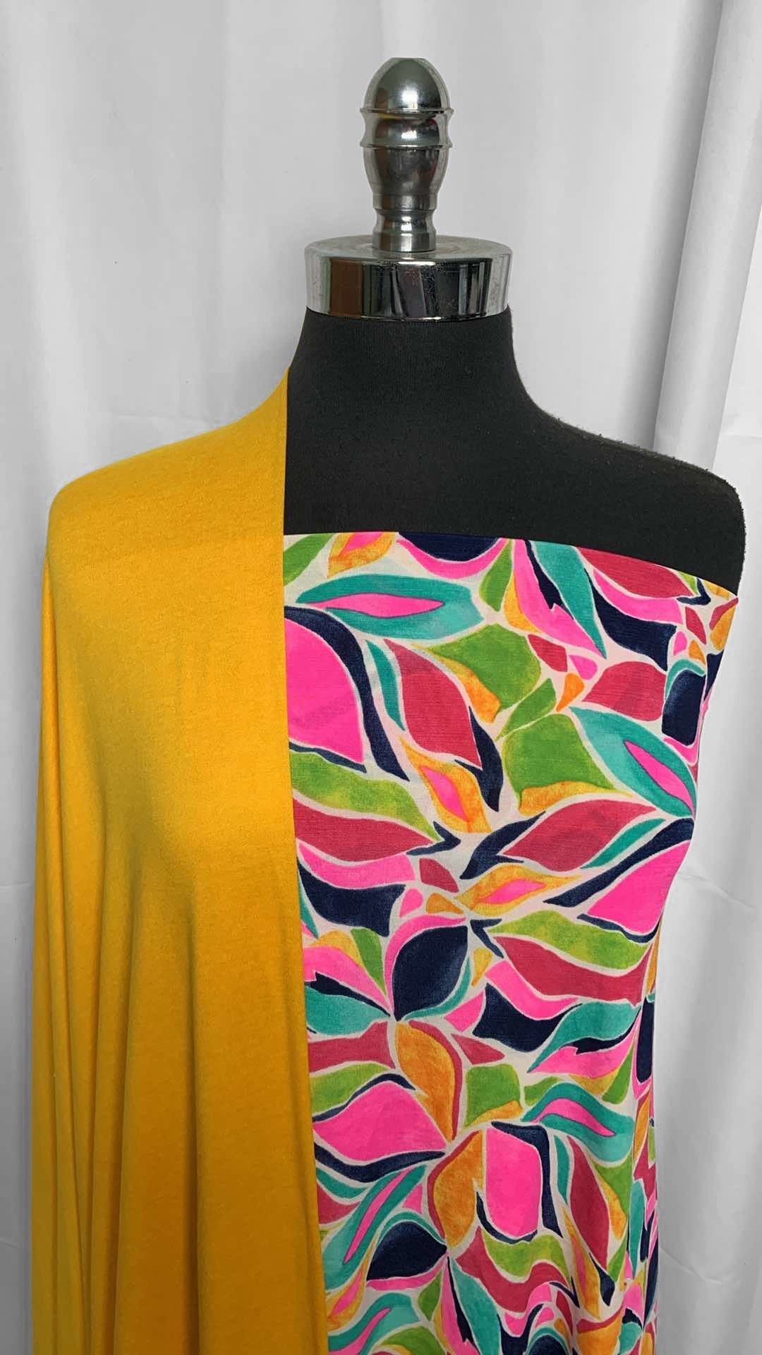 SUNFLOWER/MULTI FLORAL BUNDLE : 1.5YD Multi Floral Bulgari & 2YD Sunflower Featherweight PF : A25920