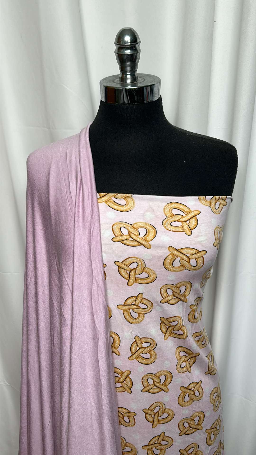 PINK/PRETZEL BUNDLE : 2YD Pink R/S & 2YD Pretzel Modal : A26346