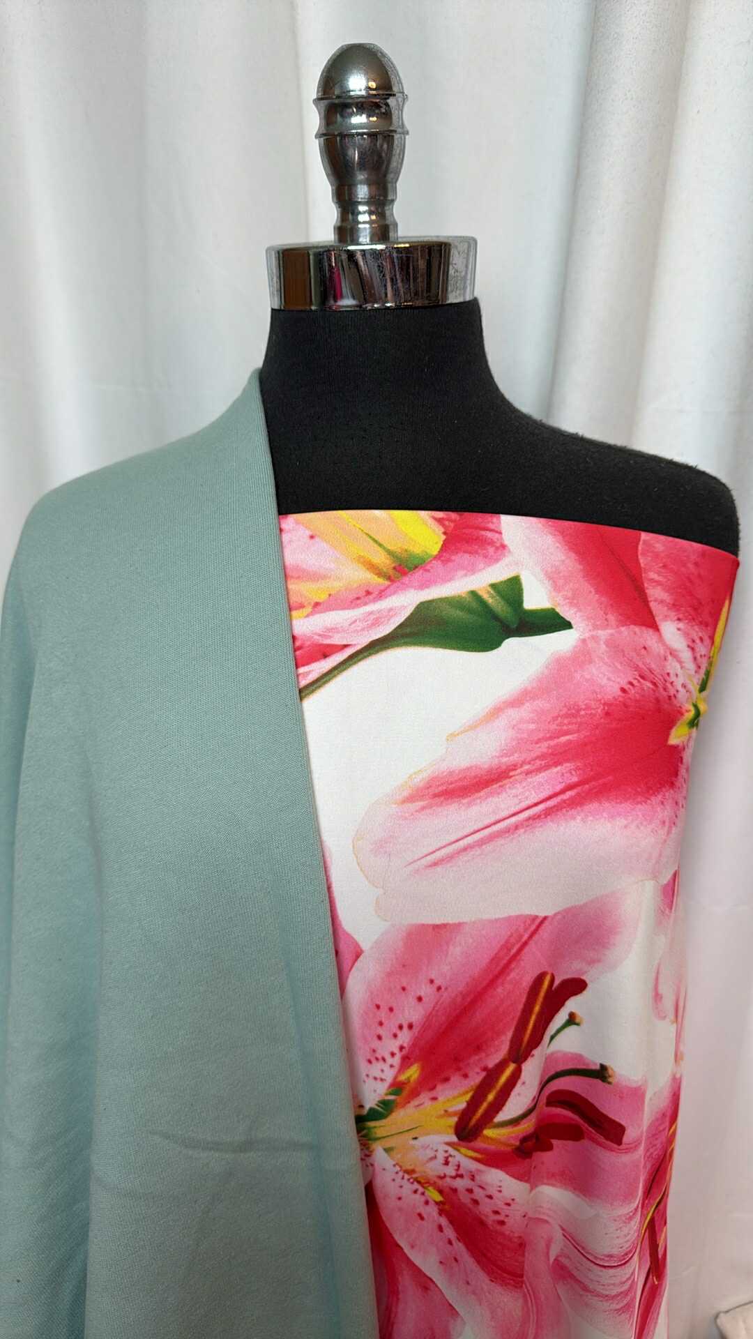 MINT/LILY BUNDLE : 2YD Lily Yoga PF & 1YD Mint SF (72" Wide) : A28831