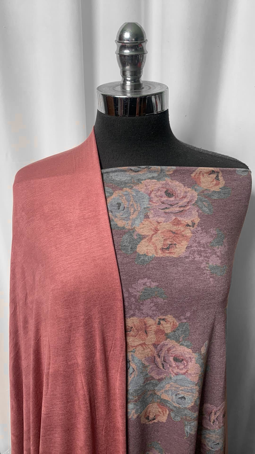 MUTED FLORAL BUNDLE : 2YD Muted Floral PRS & 2YD Dusty Rose R/S : A2347