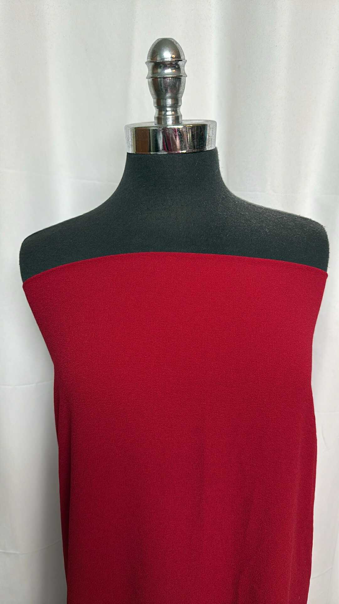 Red - Bubble Crepe - 2 Yard Cut