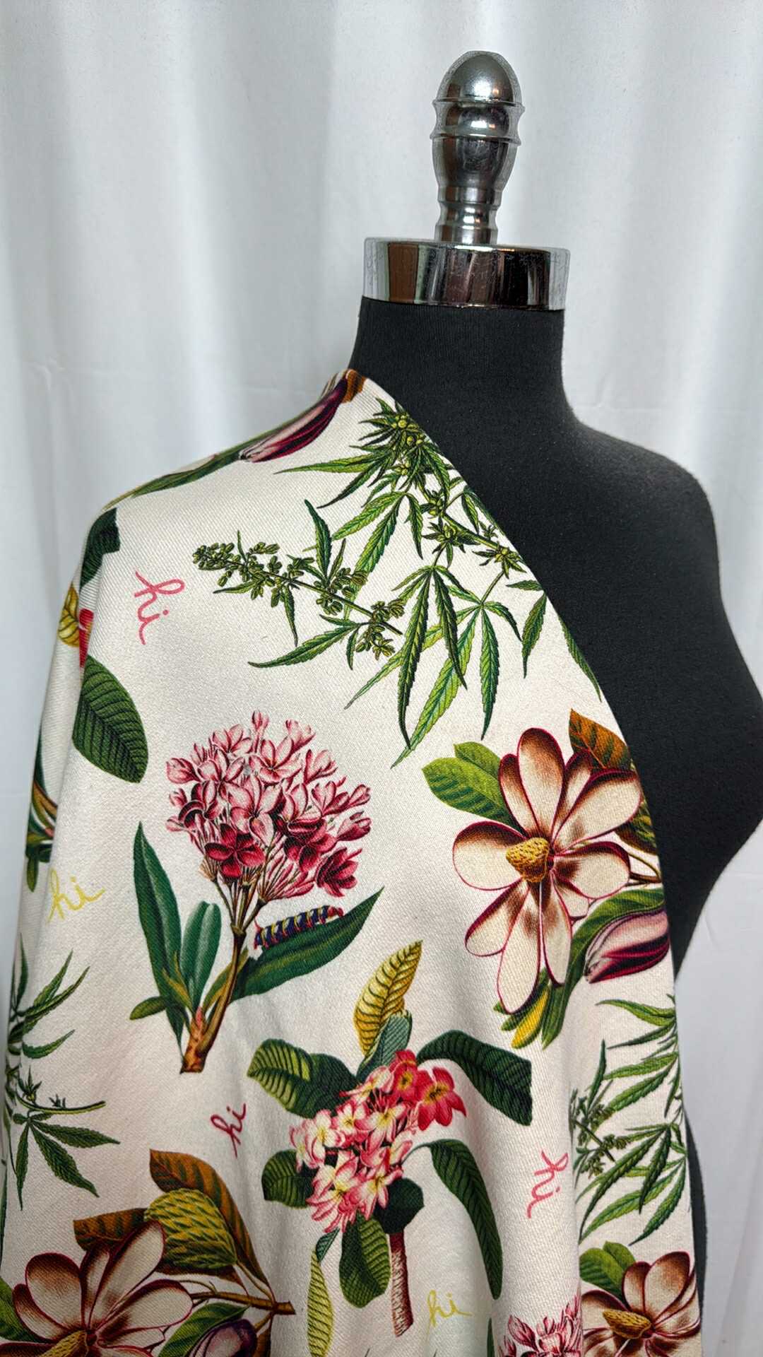 Floral Hi - Heavy Cotton French Terry - 2 Yard Cut