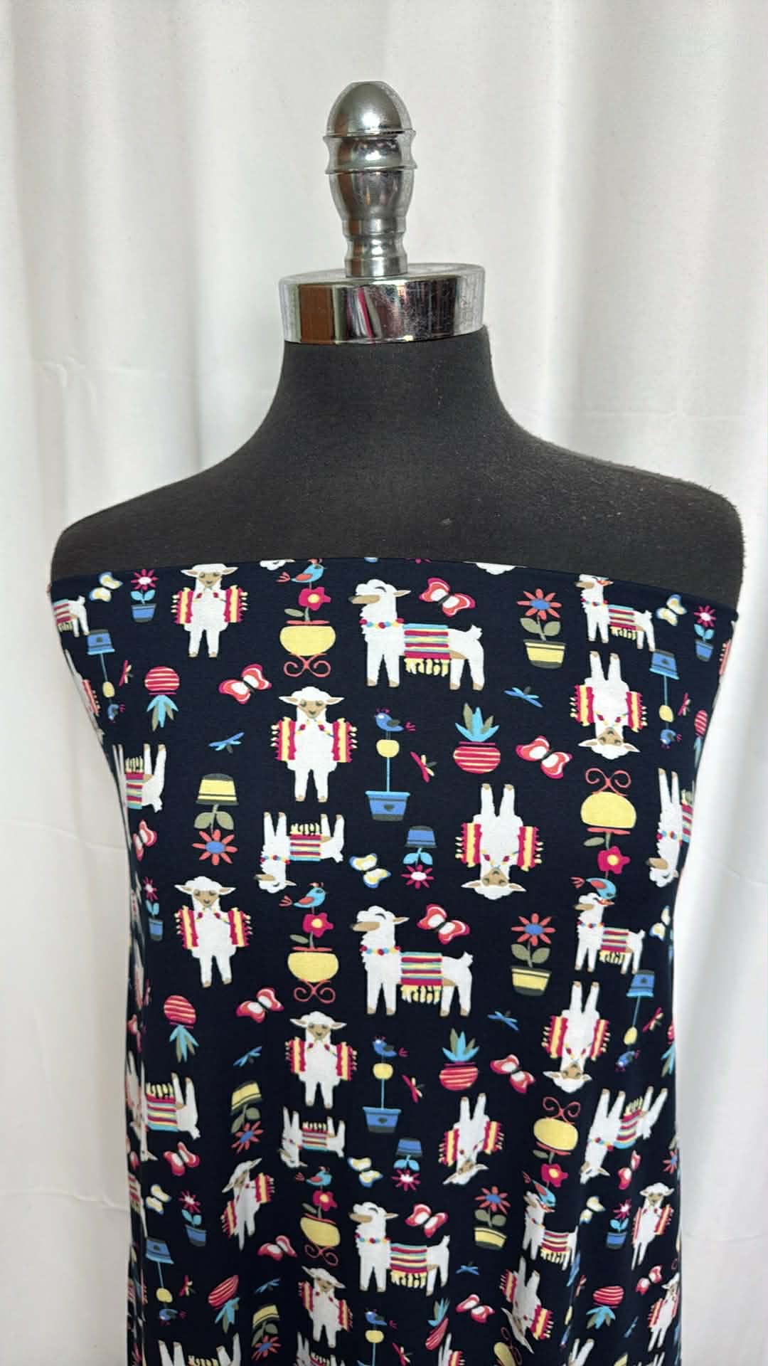 Llama - Double Brushed Poly Spandex - 2 Yard Cut