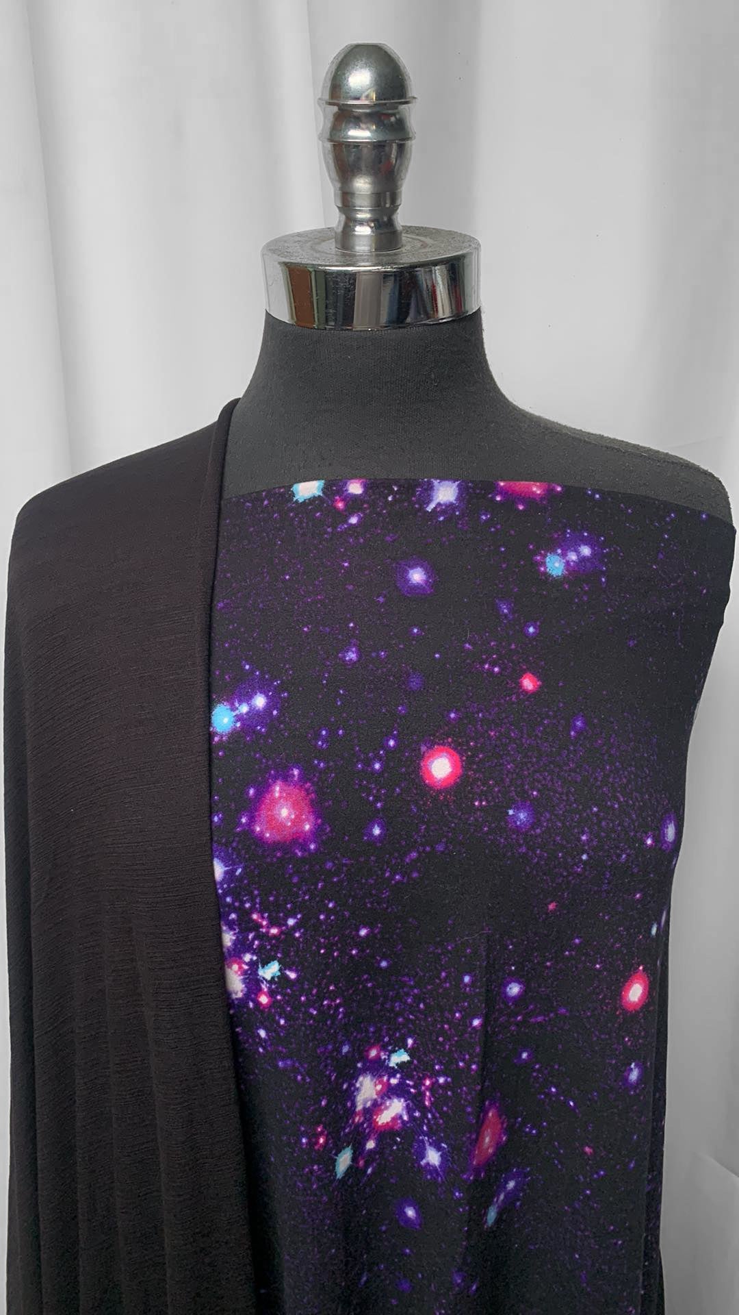 BLACK SLUB/GALAXY BUNDLE : 1YD Galaxy DBP & 2YD Black Ice Slub R/S : A25372
