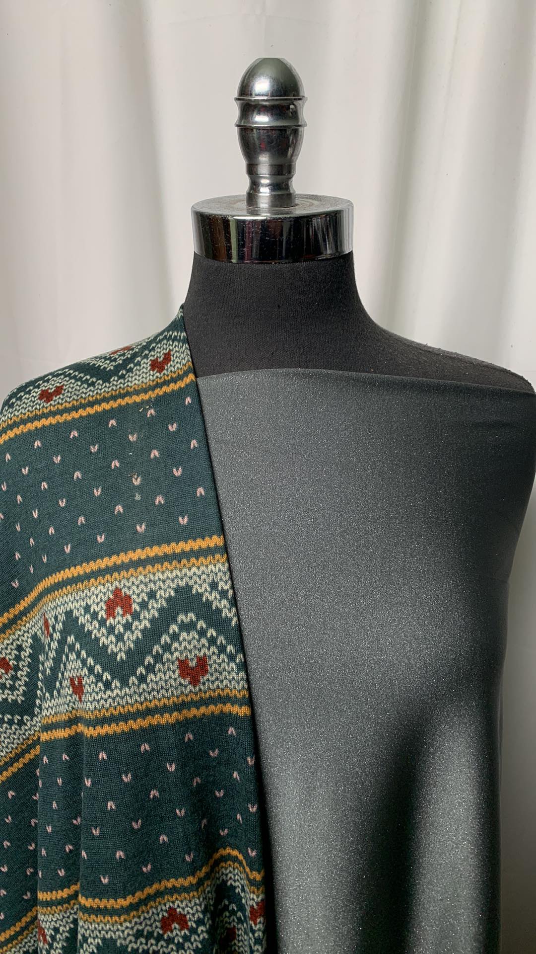 SPARKLE/SWEATER BUNDLE : 2YD Green Sparkle PF & 2YD Forest Brushed Hacci SK : A1878