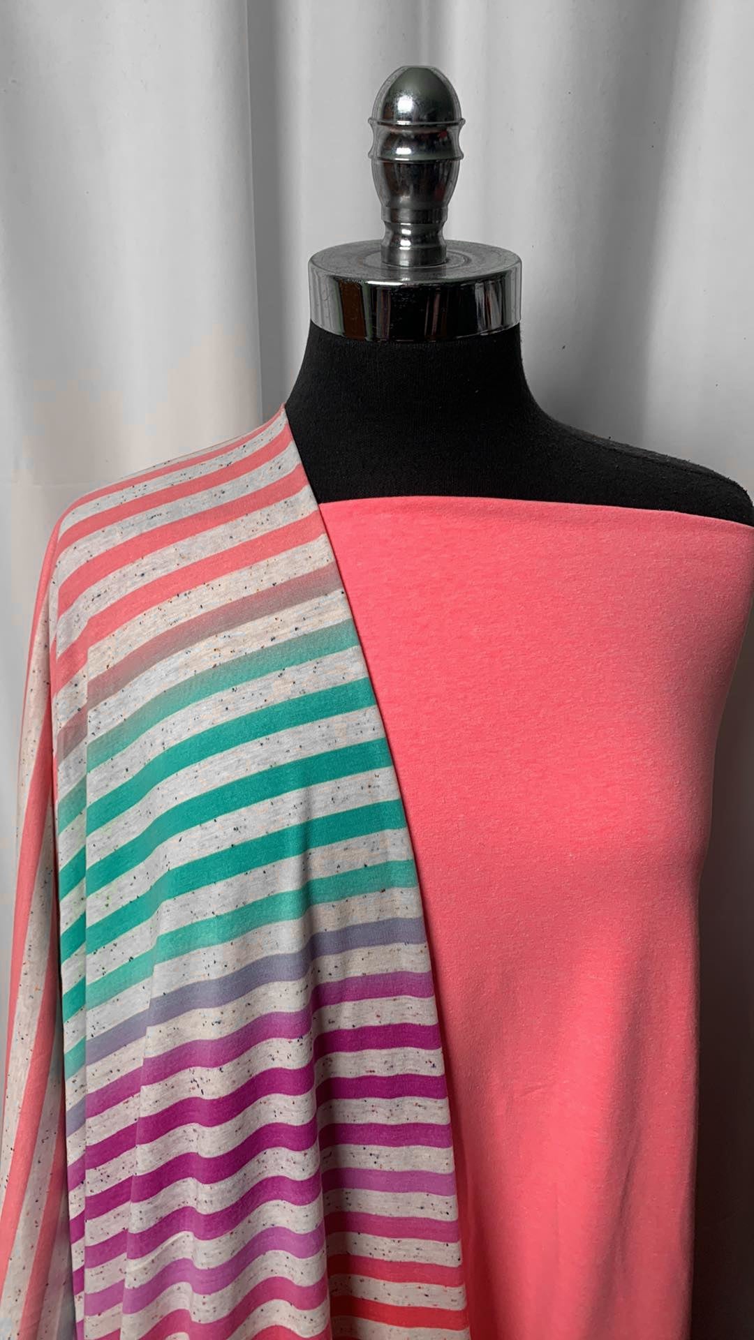 NEON PINK/OMBRE STRIPE BUNDLE : 2YD Neon Pink C/S & 2YD Ombre Stripe PRS : A2336