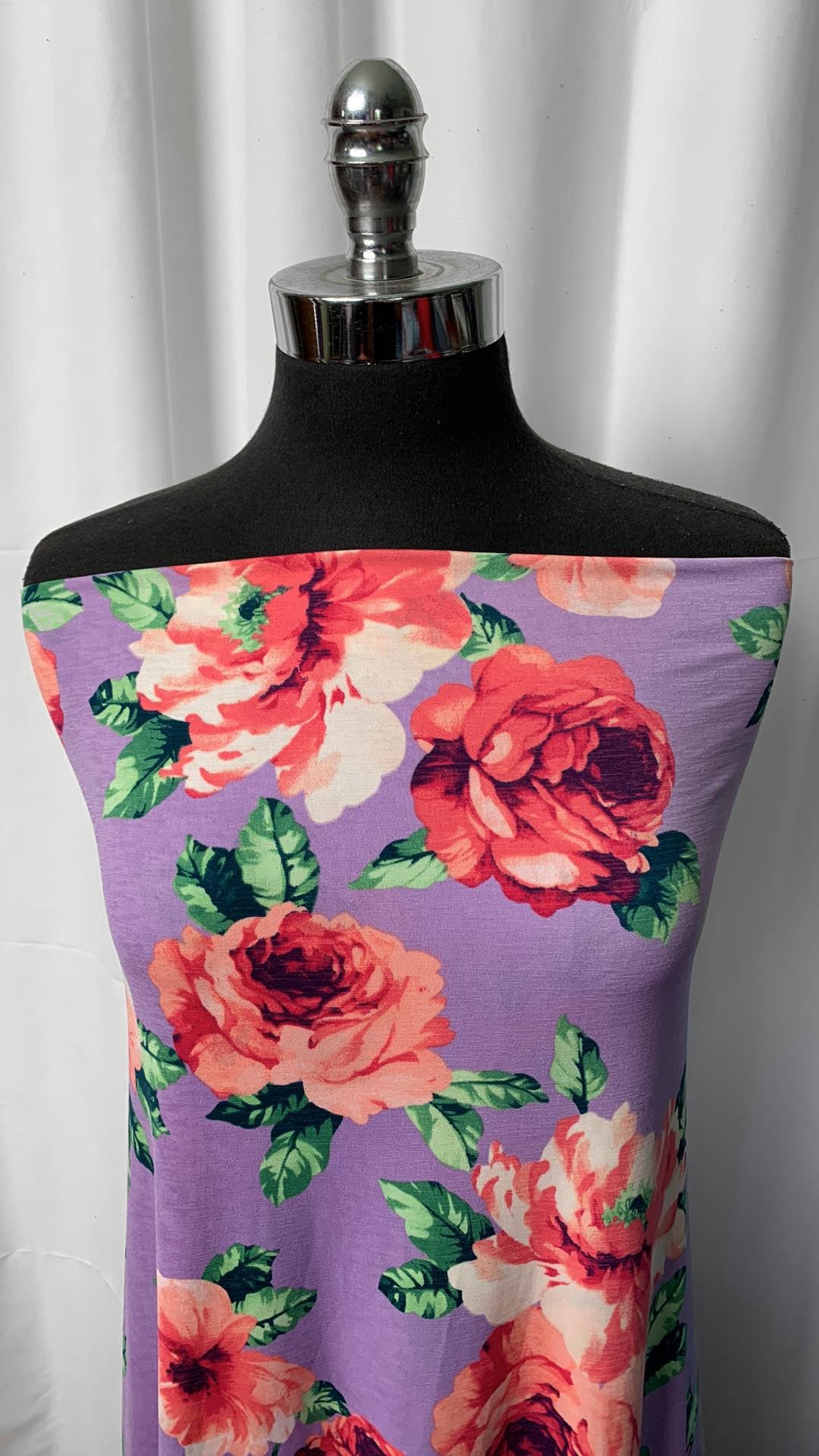 Lavender Floral - Bulgari - 2 Yard Cut