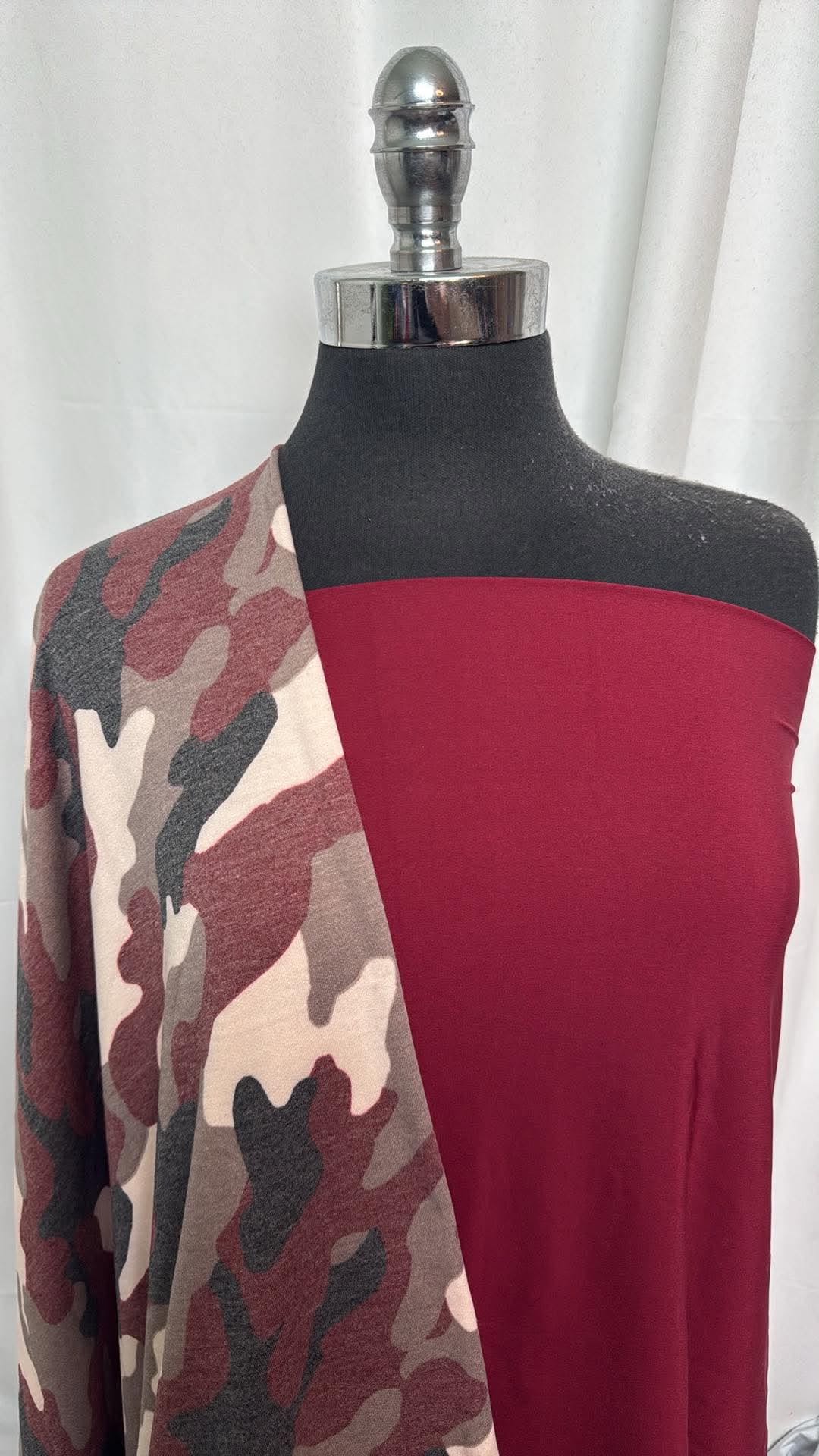 DEEP RED/CAMO BUNDLE : 2YD Camo PRS FT & 2YD Deep Red Light-Weight Yoga PF : A30710