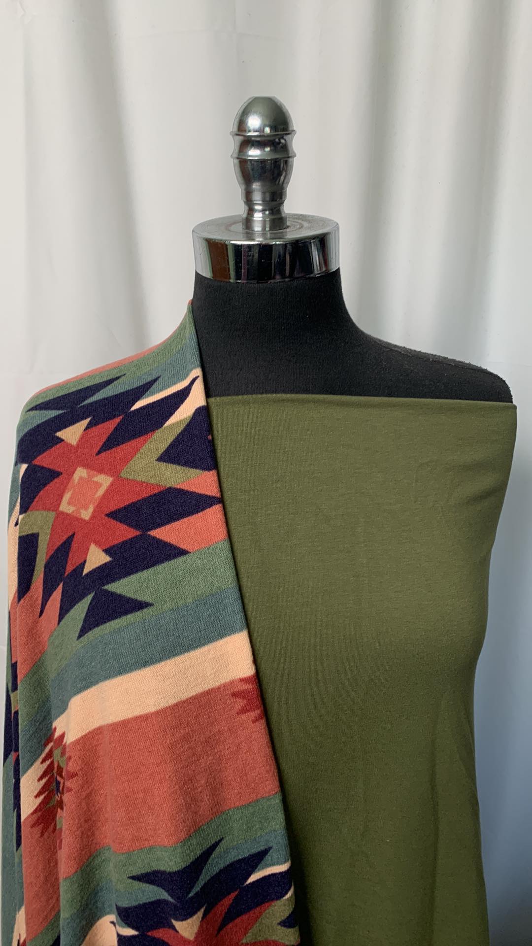 OLIVE/SOUTHWEST BUNDLE : 2YD Southwest Hacci SK & 2YD Olive C/S FT : A1884