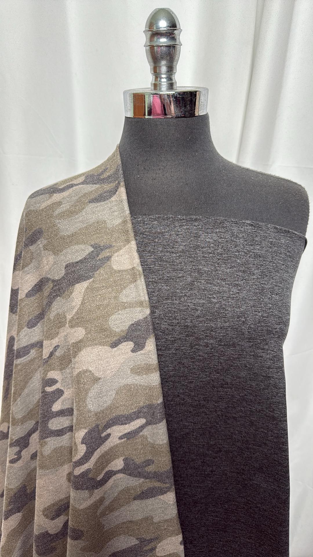 CHARCOAL/MUTED CAMO BUNDLE : 2YD Charcoal 2-Tone Peached PF & 2YD Camo RSL PRS FT : A27109