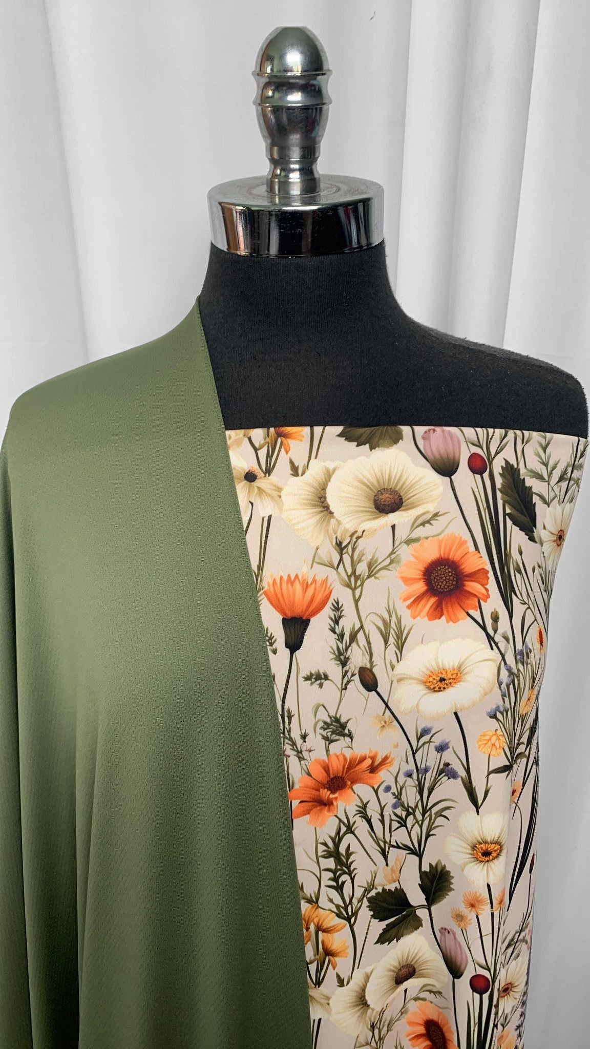 MOSS/WILDFLOWER BUNDLE : 2YD Wildflower P/S PF & 2YD Moss Sport Mesh : A25578