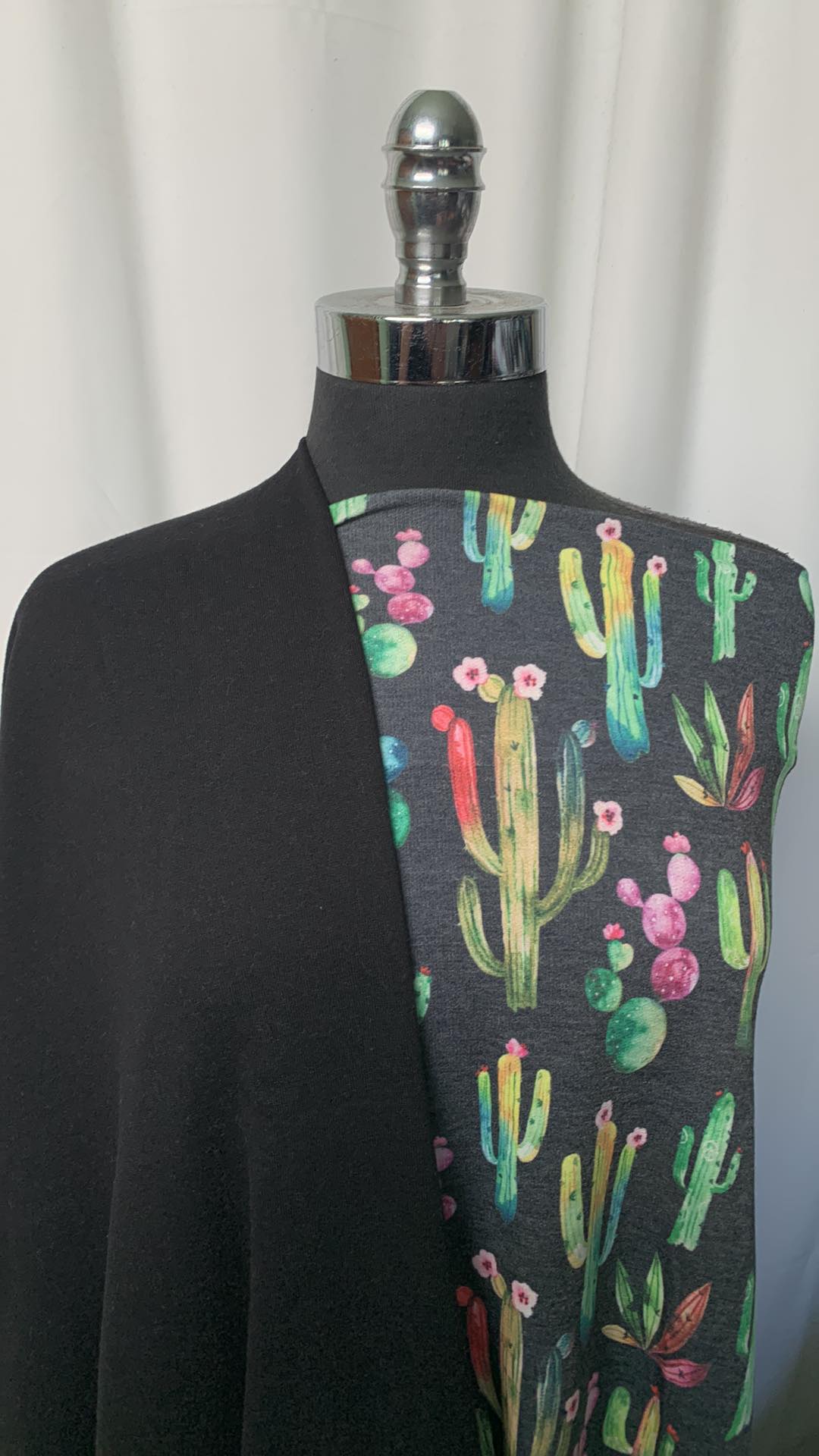BLACK/CACTUS BUNDLE : 1YD Cacti PRS FT & 2YD Black C/P FT : A1951