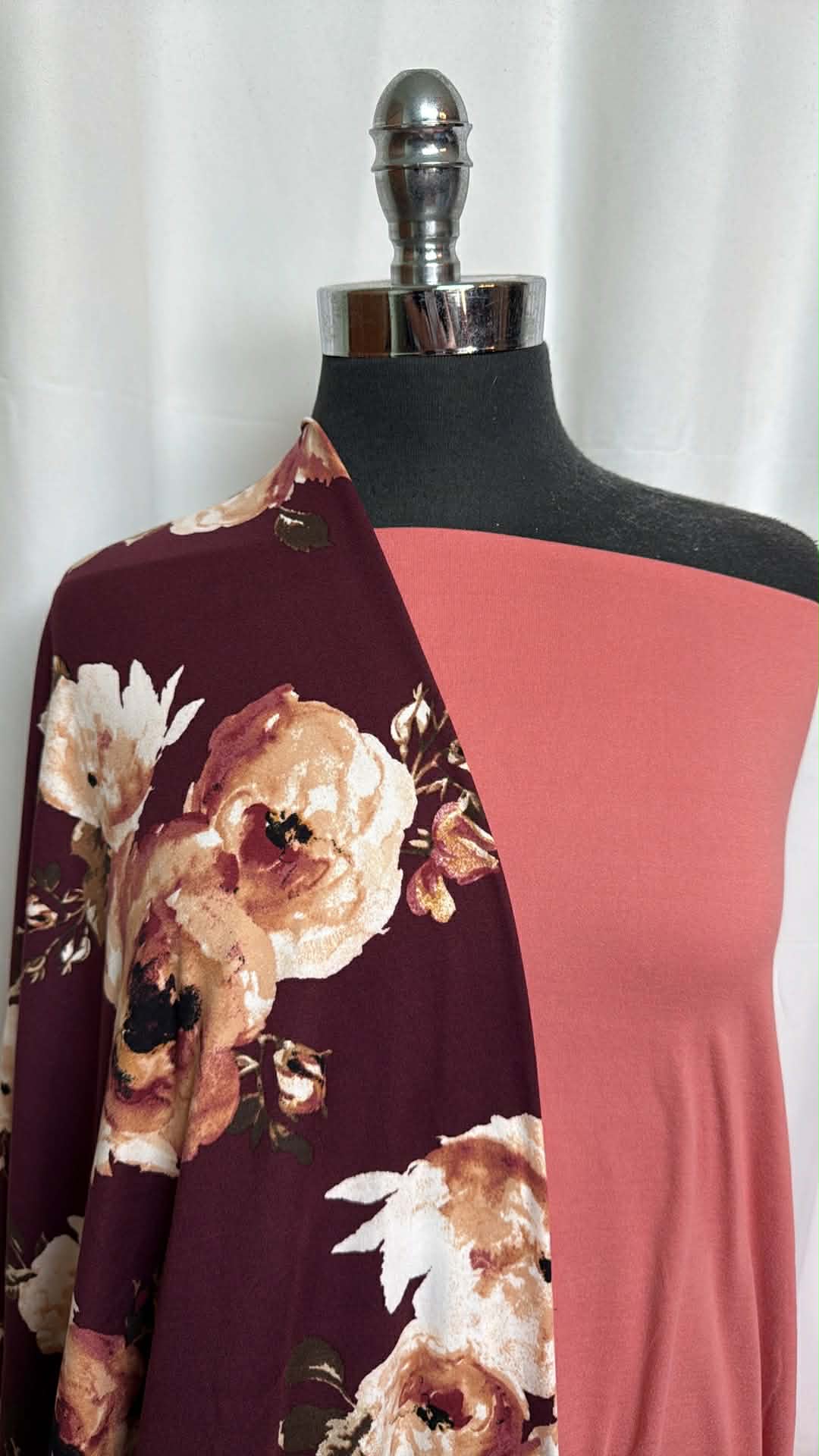 LIGHT CORAL/FLORAL BUNDLE : 1+YD Floral DBP & 1+YD Light Coral DBP : A29460