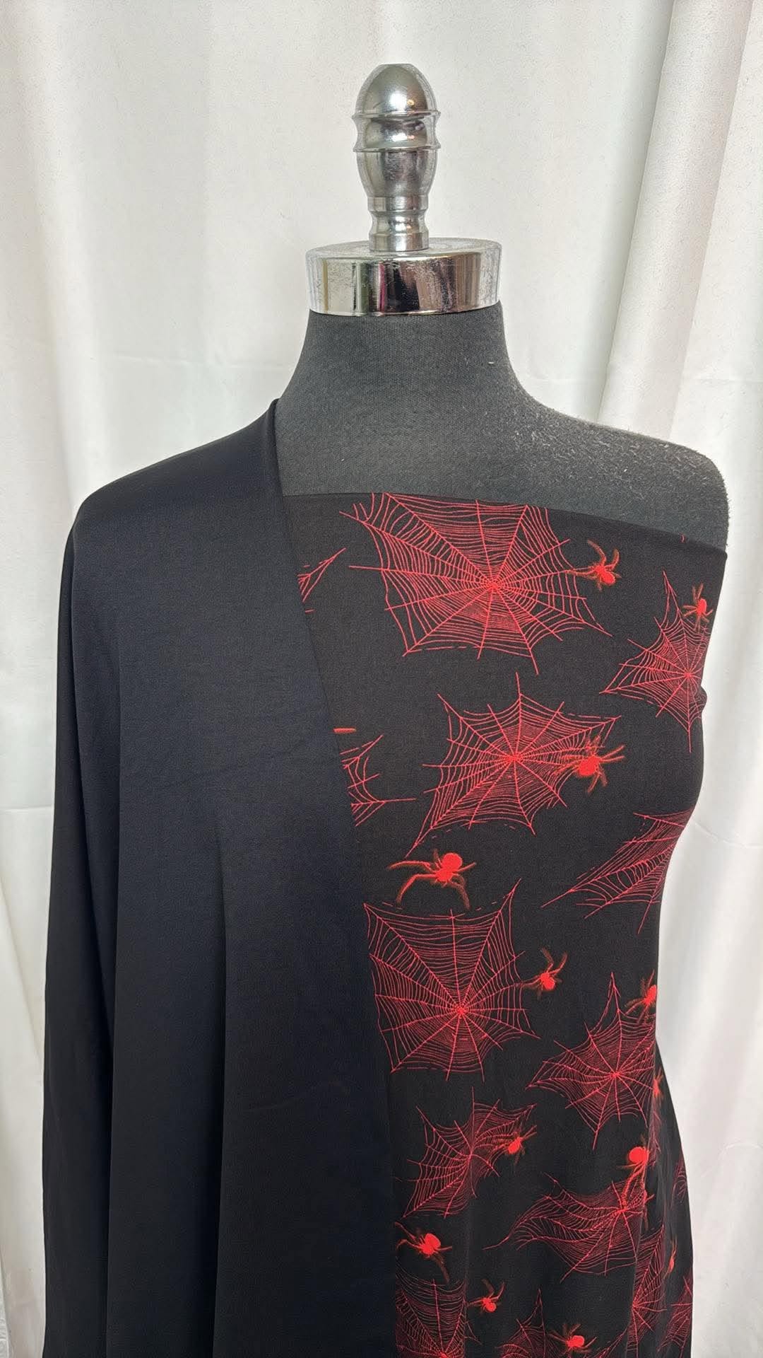 BLACK/ORANGE WEBS BUNDLE : 2YD Orange Webs DBP & 1YD Black PF FT : A30644