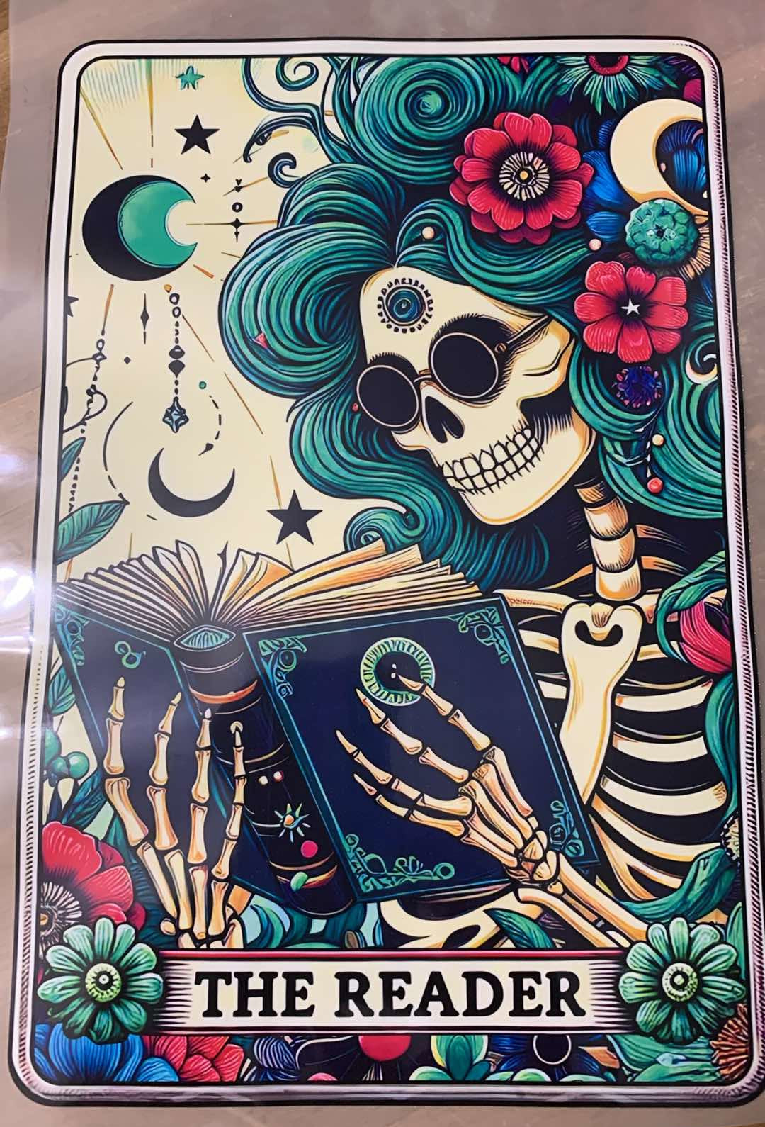 Tarot "The Reader" - Iron On Decal - Sold Individually