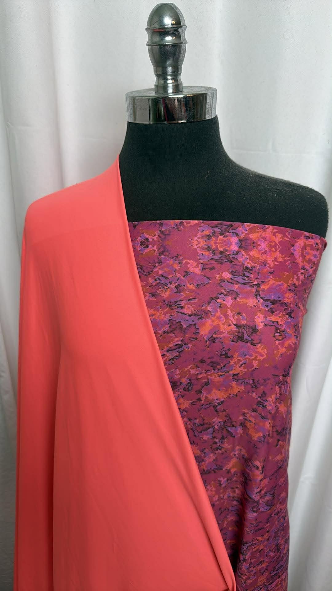 CORAL/ABSTRACT BUNDLE : 2YD Abstract N/S Swim & 2YD Coral N/S Swim : A30351