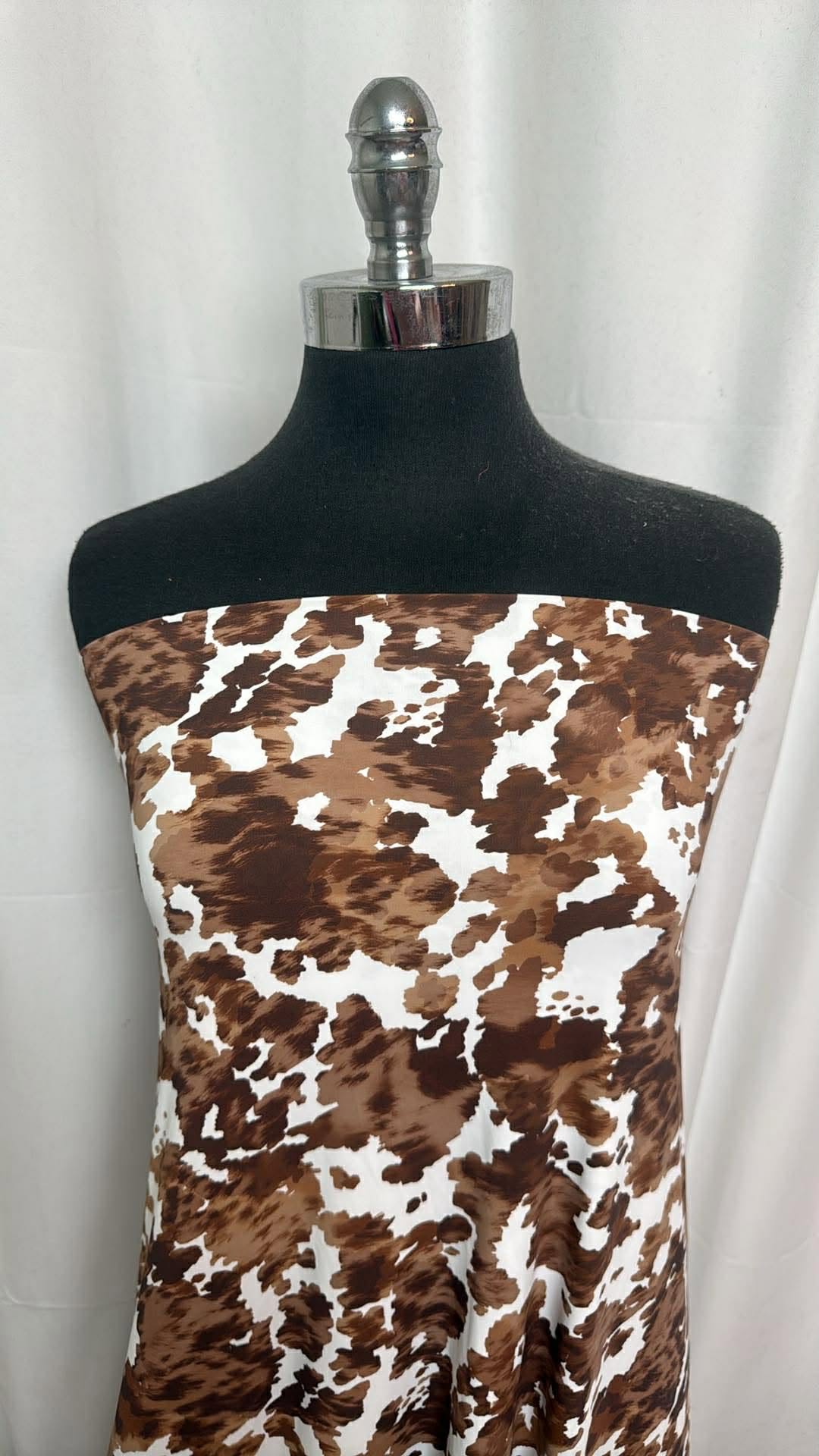 Cow Print - Designer Nylon/Spandex Swim - 1 Yard + 30" Cut