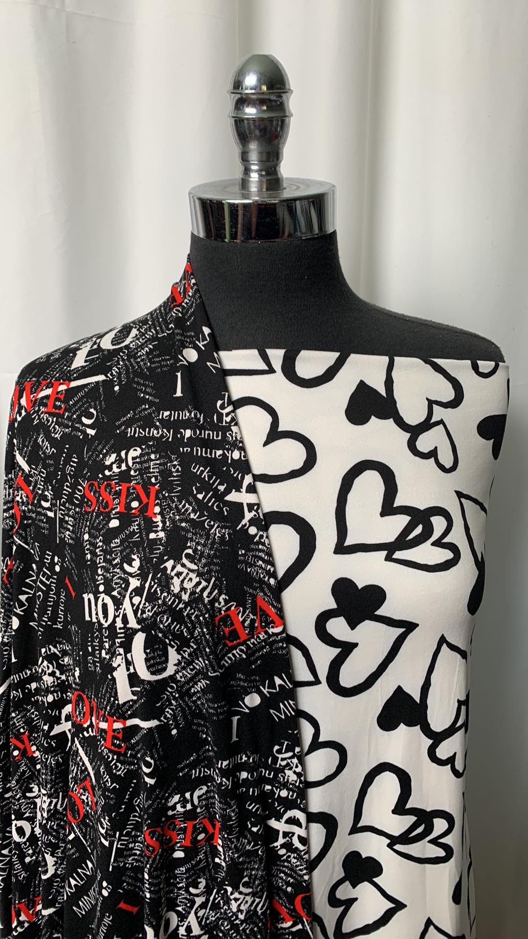 DOUBLE LOVE BUNDLE : 2YD Ivory/Black Hearts DBP & 2YD Love DBP : A1381