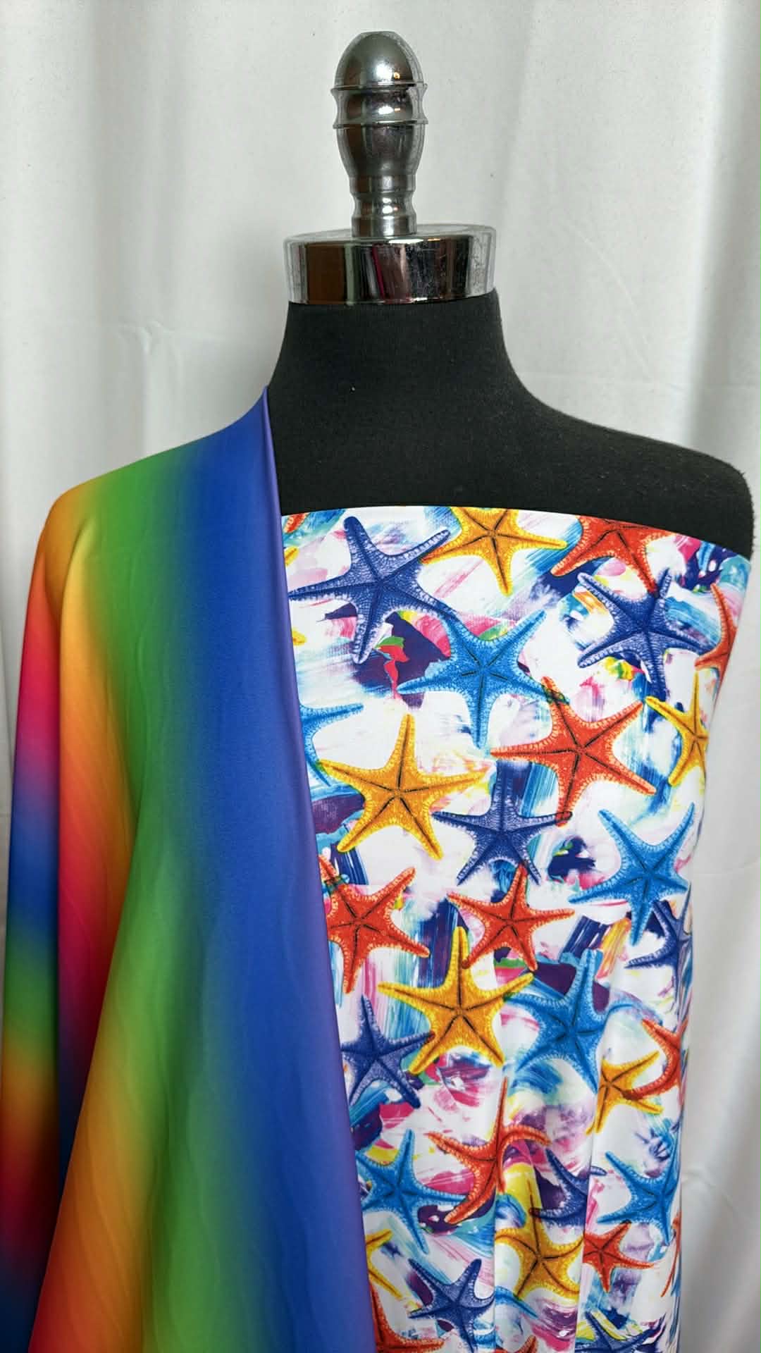 STARFISH/RAINBOW STRIPE BUNDLE : 2YD Starfish N/S Swim & 2YD Rainbow Stripe N/S Swim : A29718