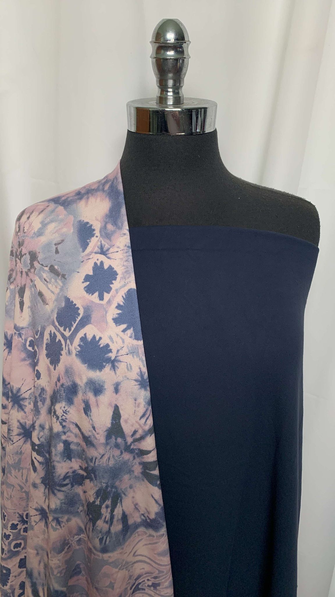 NAVY/BEACHY TIE DYE BUNDLE : 2YD Navy Supplex & 3YD Beachy Tie Dye PRS FT : A25711