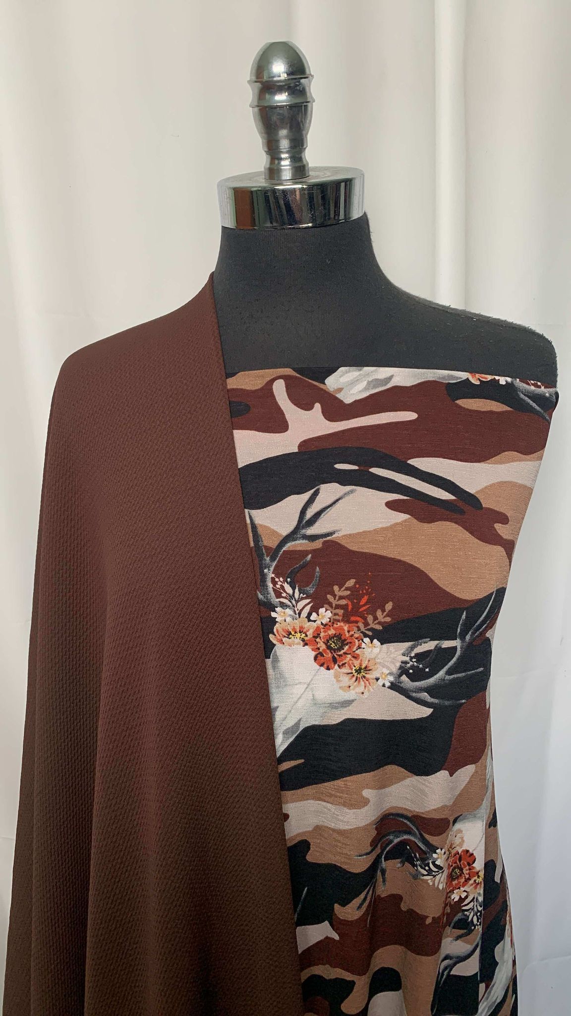 BROWN CAMO SKULL BUNDLE : 2YD Camo Bulgari & 2YD Brown Bullet : A25645