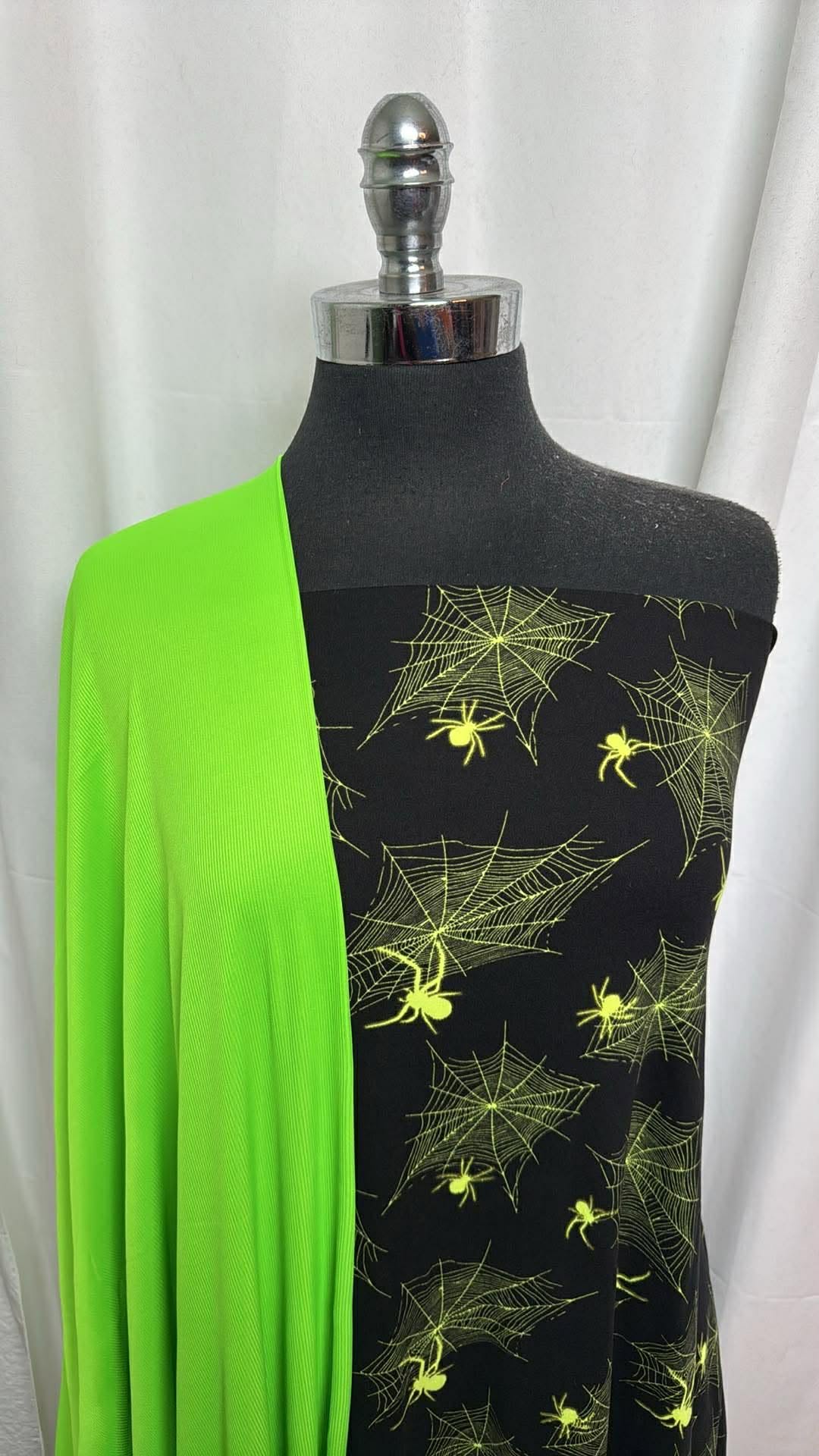 NEON GREEN/WEBS BUNDLE : 2YD Webs DBP & 2YD Neon Green P/S Rib : A30285