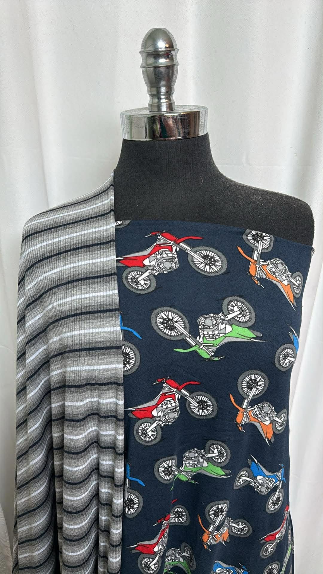 STRIPE/BIKES BUNDLE : 1YD Bikes DBP & 2YD Stripe Rib R/S : A30171