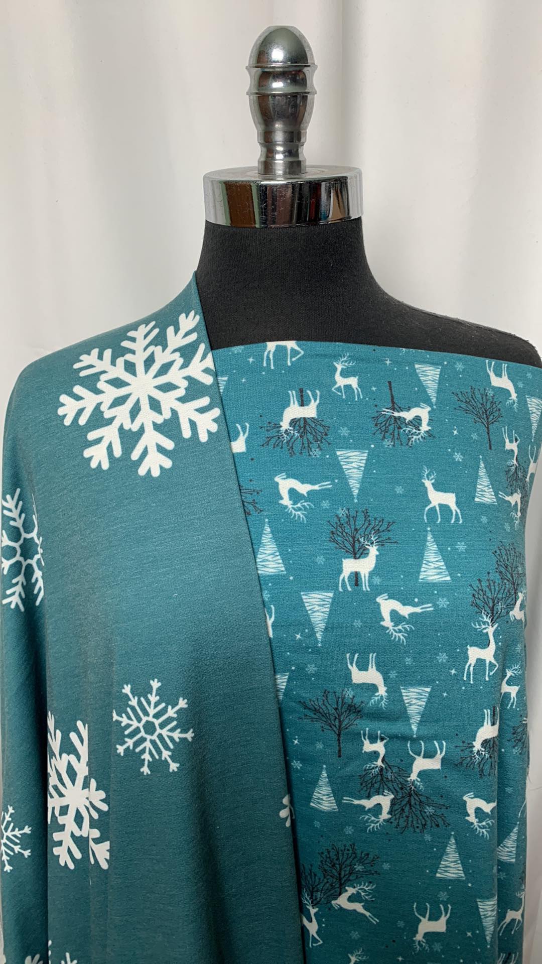 TEAL WONDERLAND BUNDLE : 2YD Teal Wonderland FT & 2YD Teal Snowflake FT : A2133