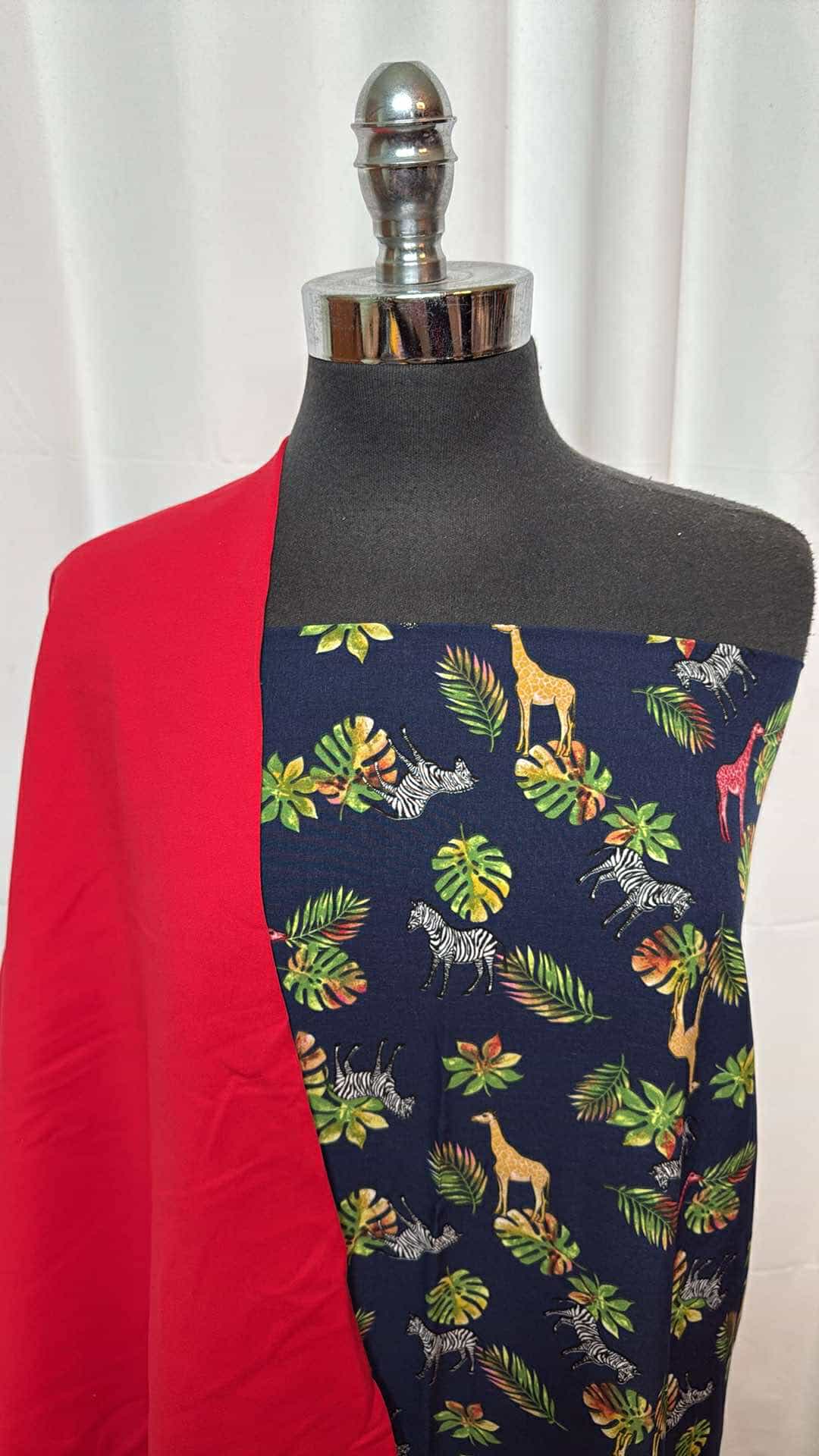 RED/SAFARI BUNDLE : 2YD Safari PWD & 1YD Red Peached PF : A26967