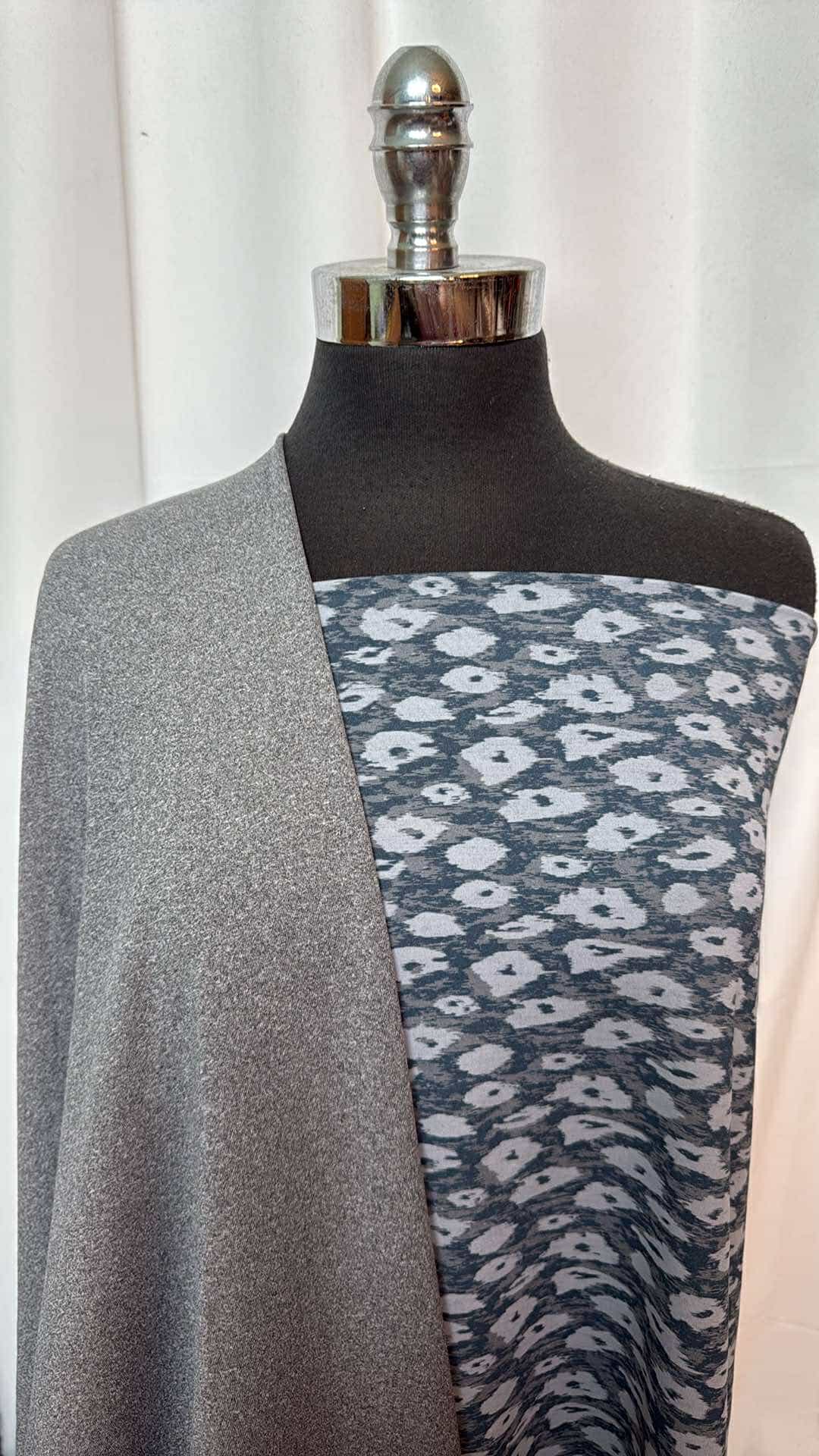 GREY/LEOPARD JACQUARD BUNDLE : 2YD Leopard Jacquard PF & 2YD Grey PF FT : A26932