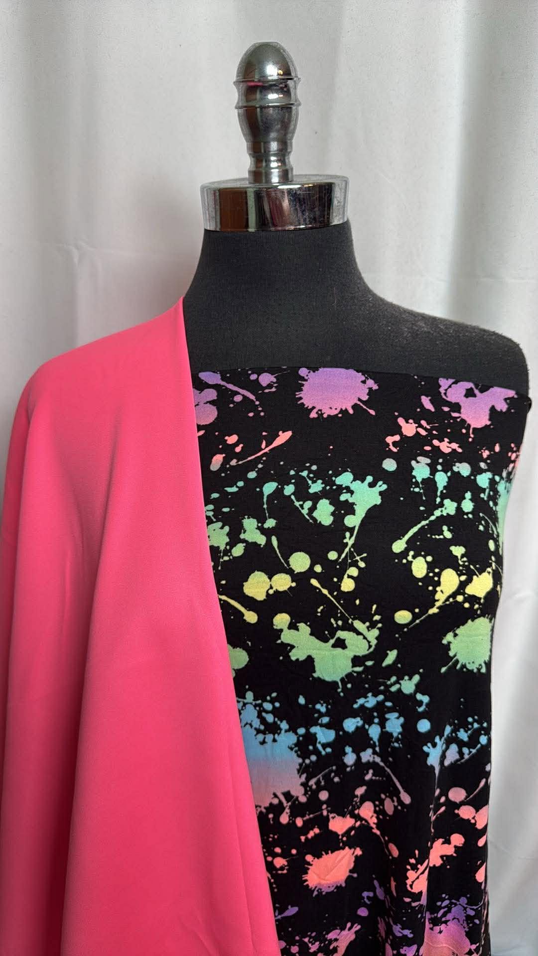 NEON/SPLATTER BUNDLE : 1.5YD Splatter DBP & 2YD Neon Scuba : A29961