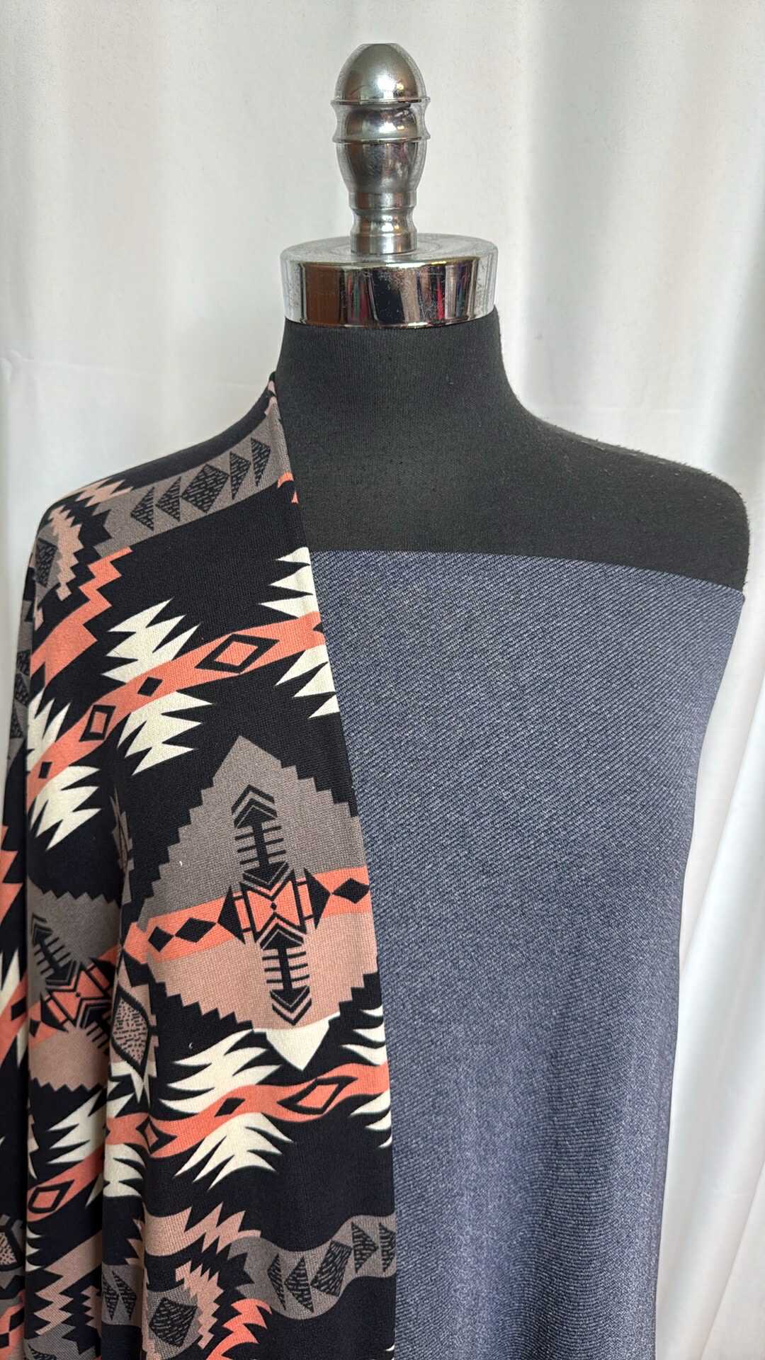 DENIM/SOUTHWEST BUNDLE : 2YD "Denim" P/S DK (Small flaw) & 2YD Southwest Oakley SK : A28558