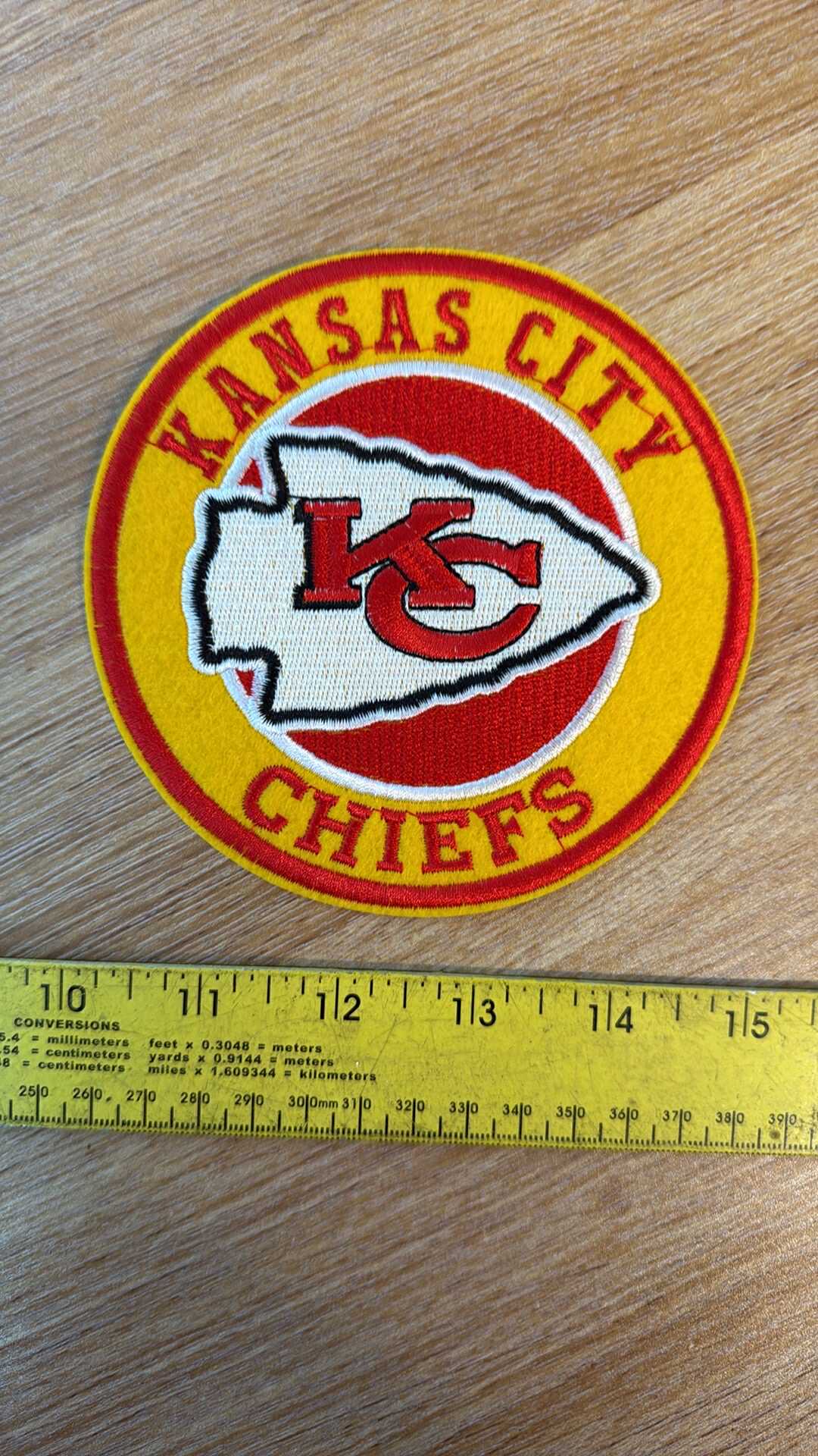 Chiefs - IRON-ON Embroidered Patch - Sold Individually