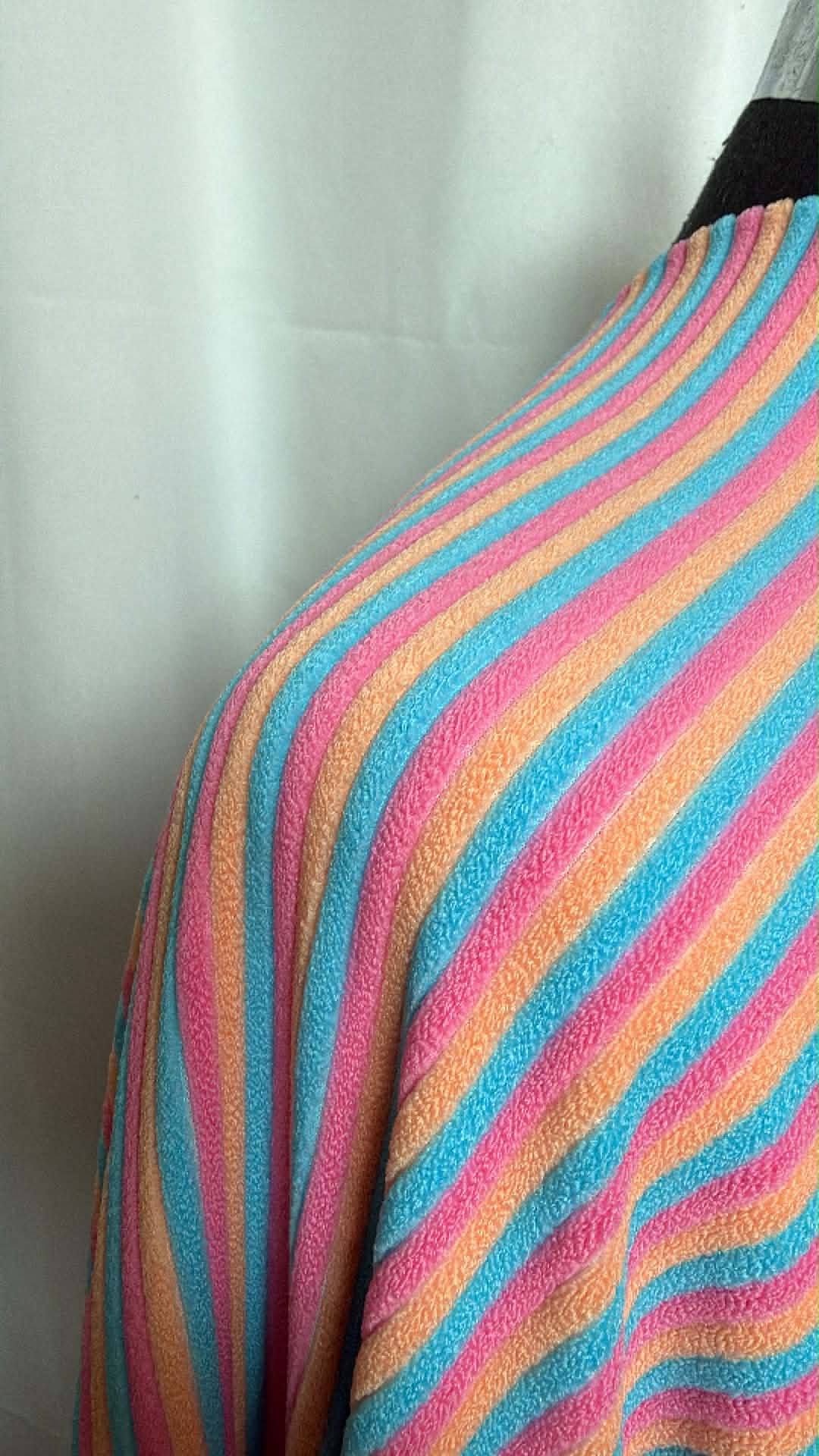 Stripe - Poly/Spandex Terry Rib Knit - 2 Yard Cut