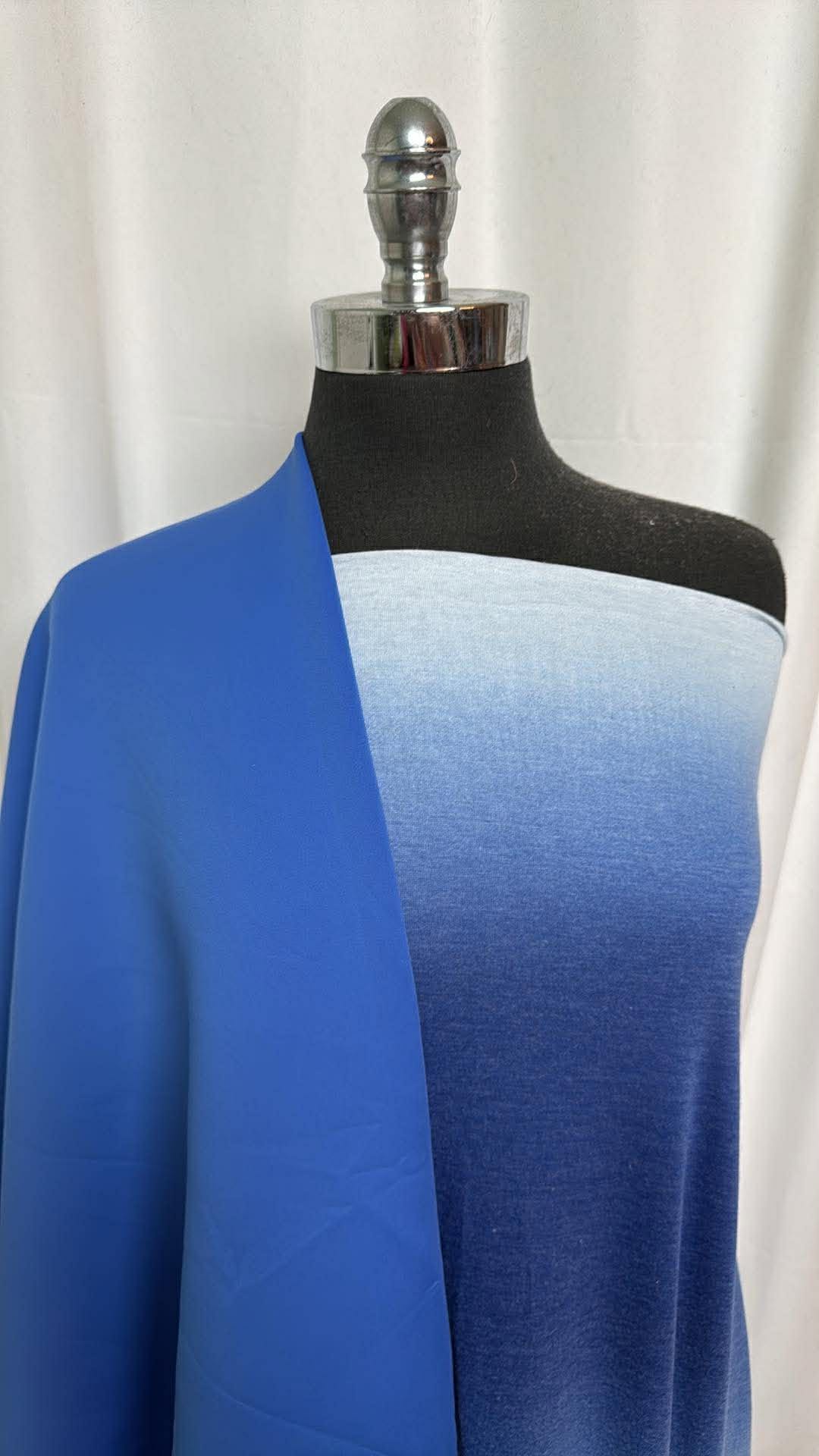 BLUE/OMBRE BUNDLE : 2YD Ombre PRS Jersey & 2YD Blue 4-Way PF Scuba : A30161