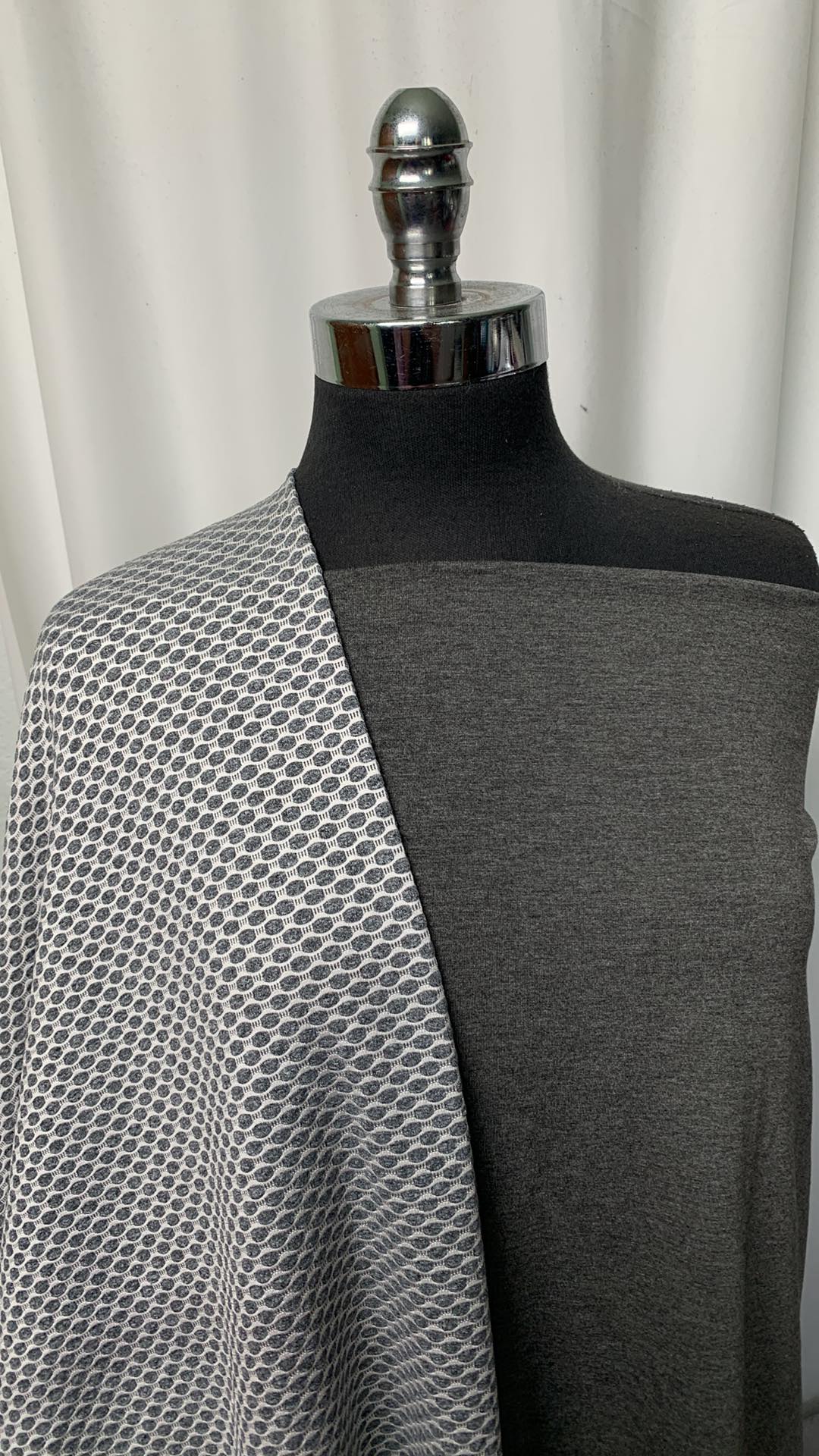 TEXTURED CHARCOAL BUNDLE : 2YD Charcoal Poly C/S & 2YD Textured PF : A1679