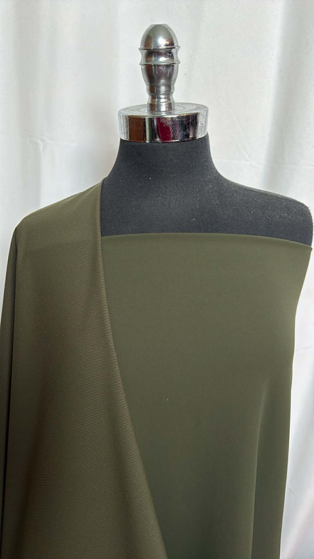 DOUBLE OLIVE BUNDLE : 2YD Olive Yoga PF & 1YD Olive Micro-Perforated Stretch Woven : A29708