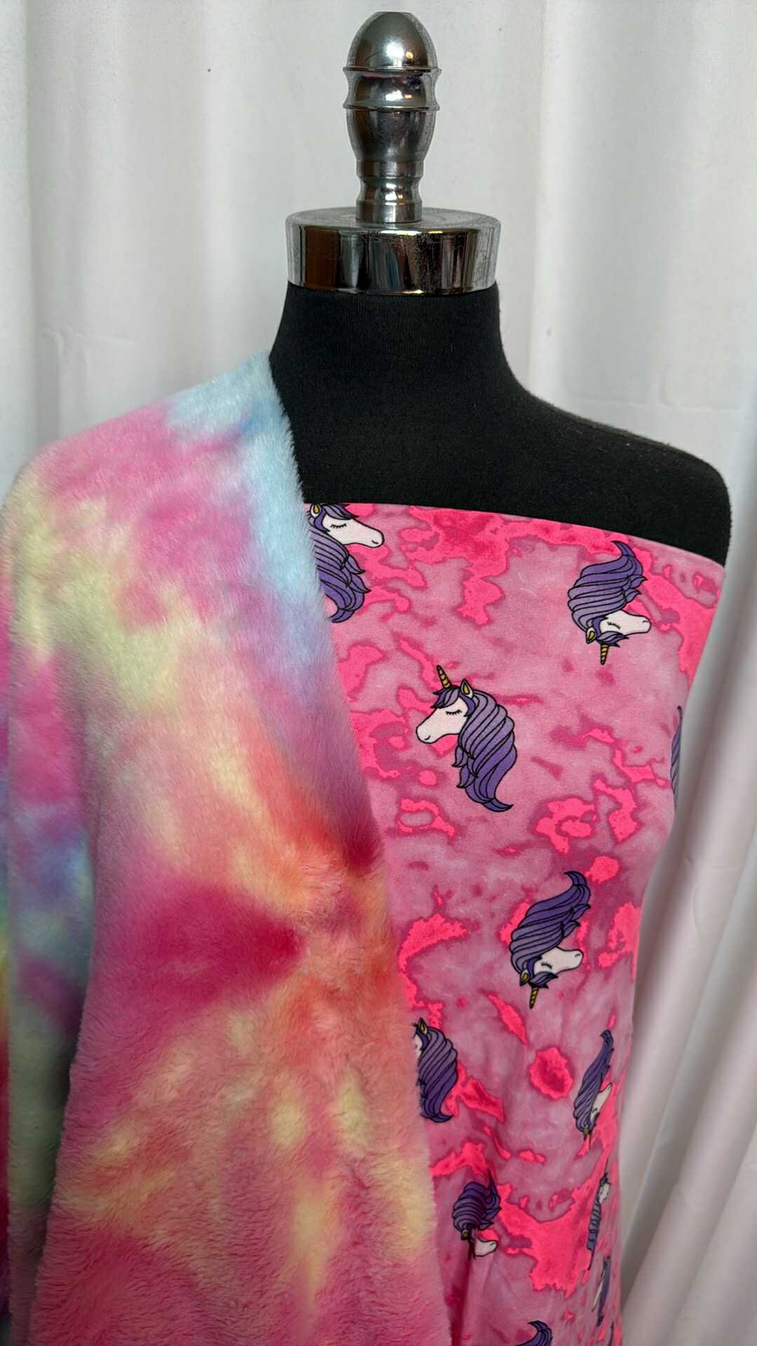 FURRY/UNICORN BUNDLE : 2YD Unicorn DBP & 2YD Tie Dye Fur : A27950
