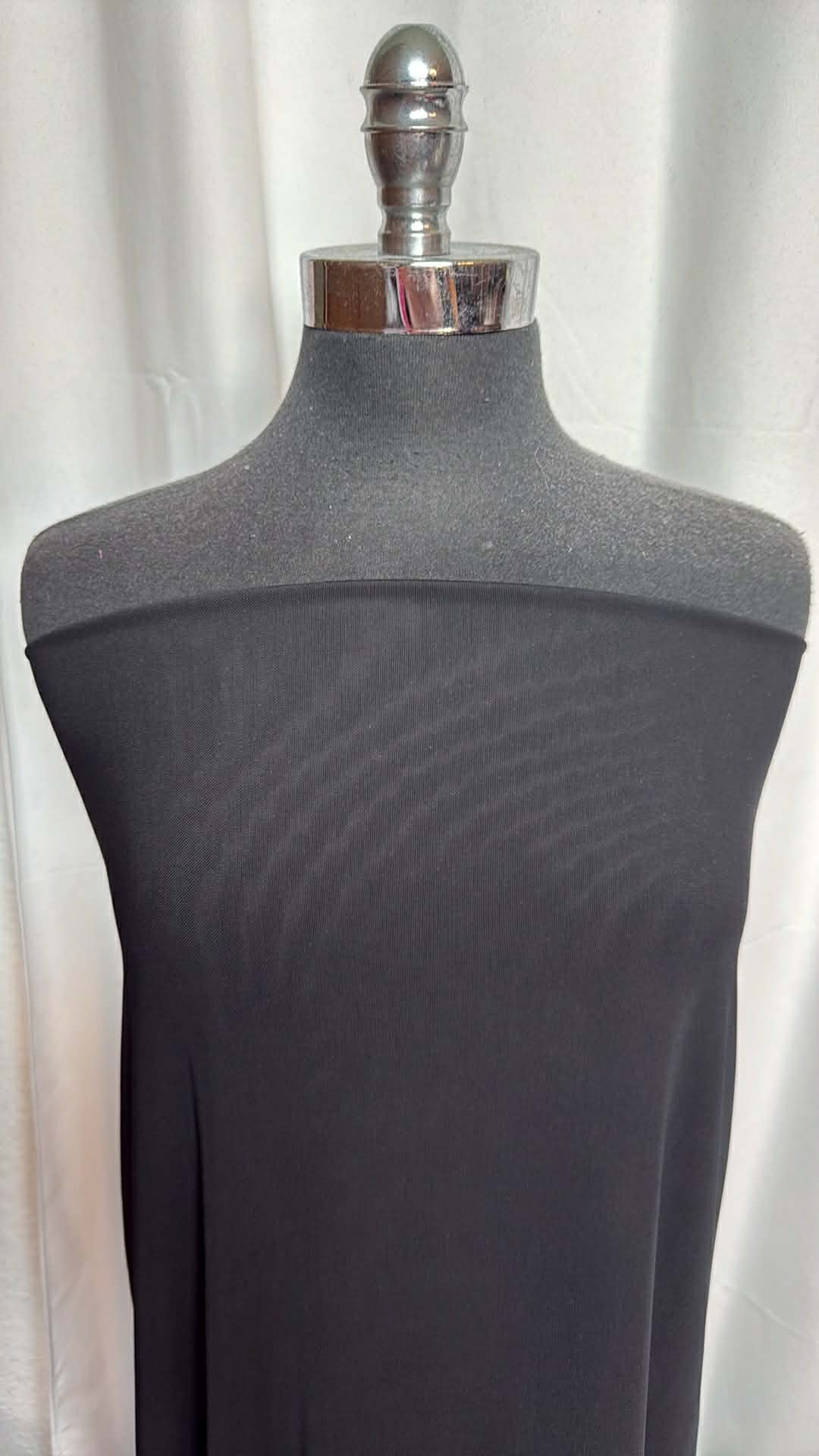 Black - Heavy Nylon/Spandex Power Mesh - 2 Yard Cut