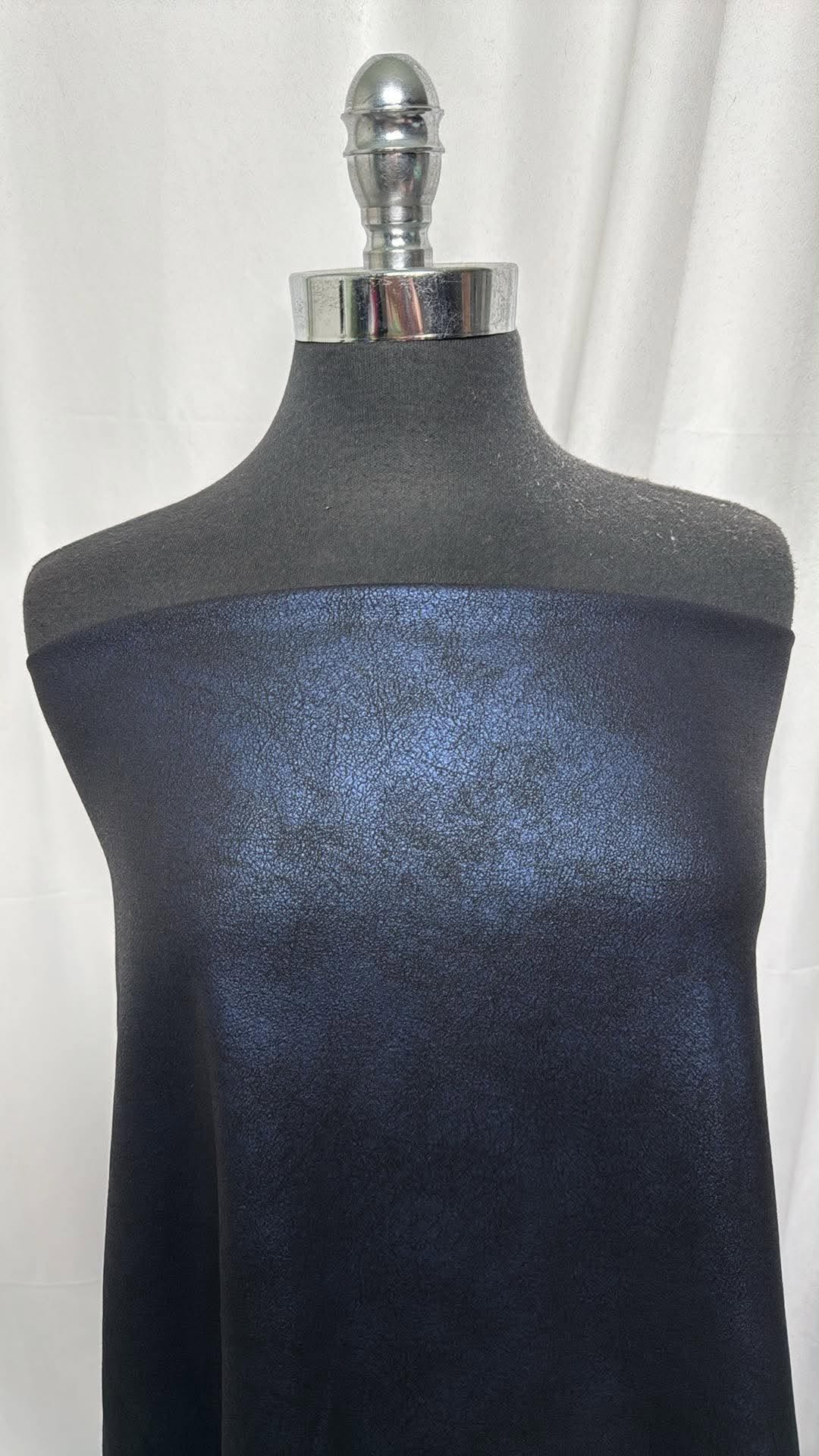Blue/Black Crackle - Foil Scuba - 2 Yard Cut