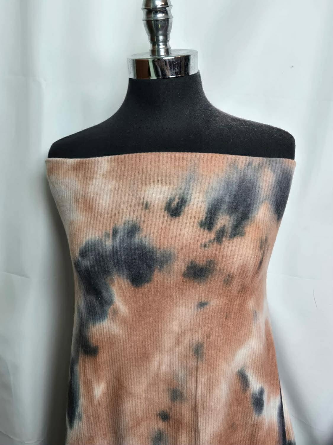 Tie Dye - Brushed Rib Sweater Knit - 2 Yard Cut