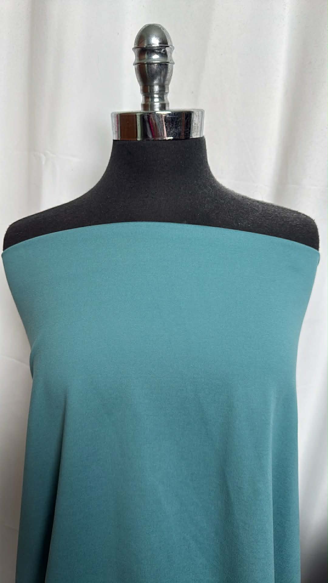 Deep Aqua Heather - Peached Performance - By the Yard