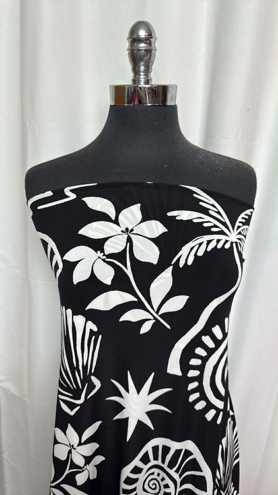 Monochrome Tropics - ITY - 2 Yard Cut