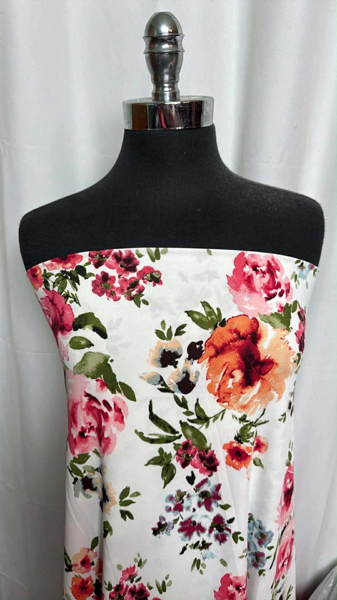 Ivory/Multi Floral - ITY - 3 Yard Cut