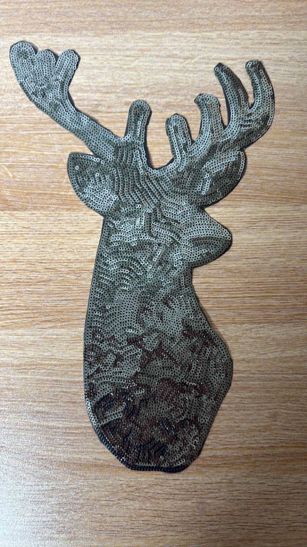 Sequin Deer - IRON-ON Patch - Sold Individually