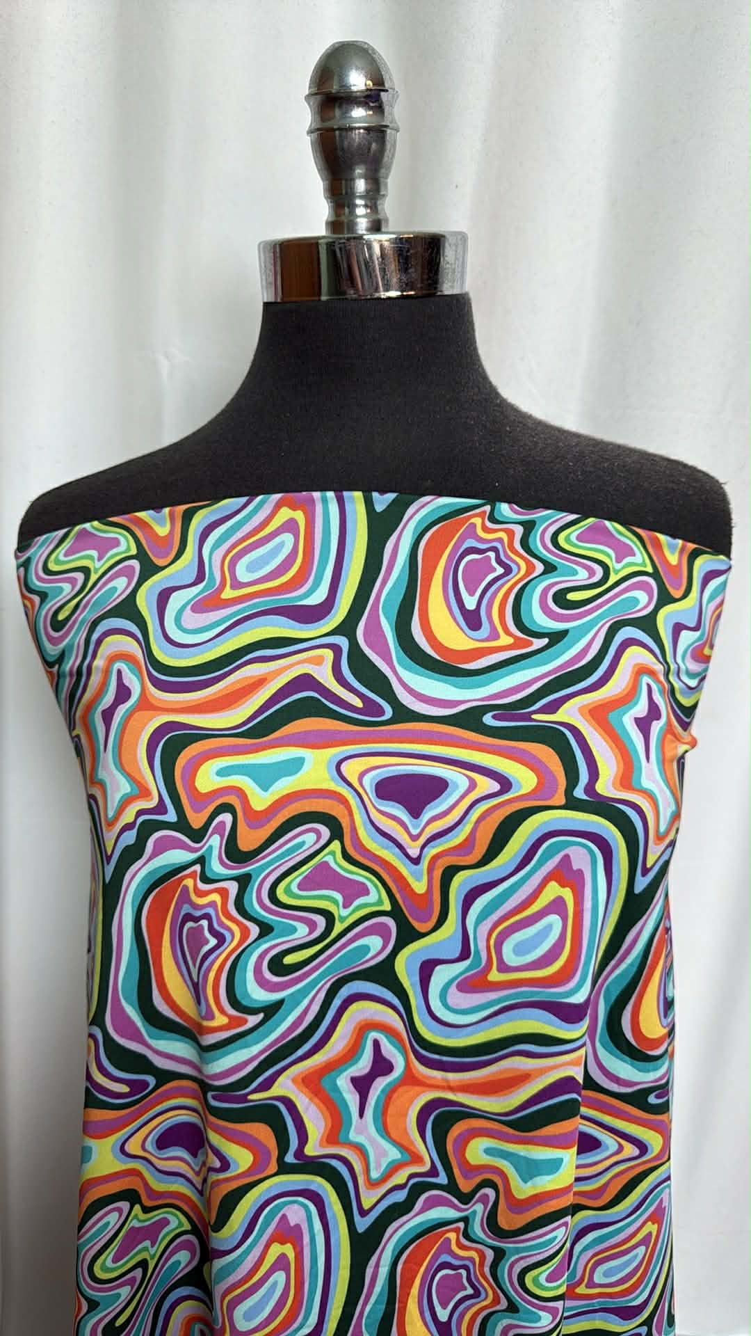 Psychedelic - Nylon/Spandex Swim - 2 Yard Cut