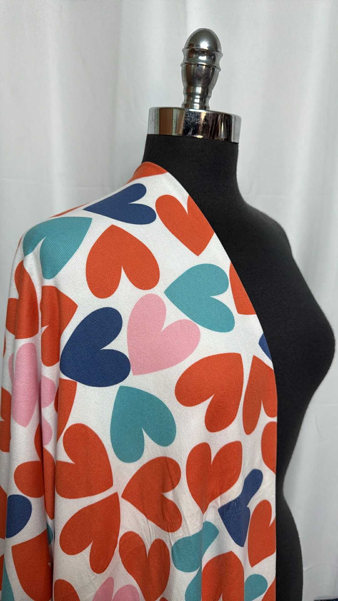 Tossed Hearts - Oakley Sweater Knit - 2 Yard Cut