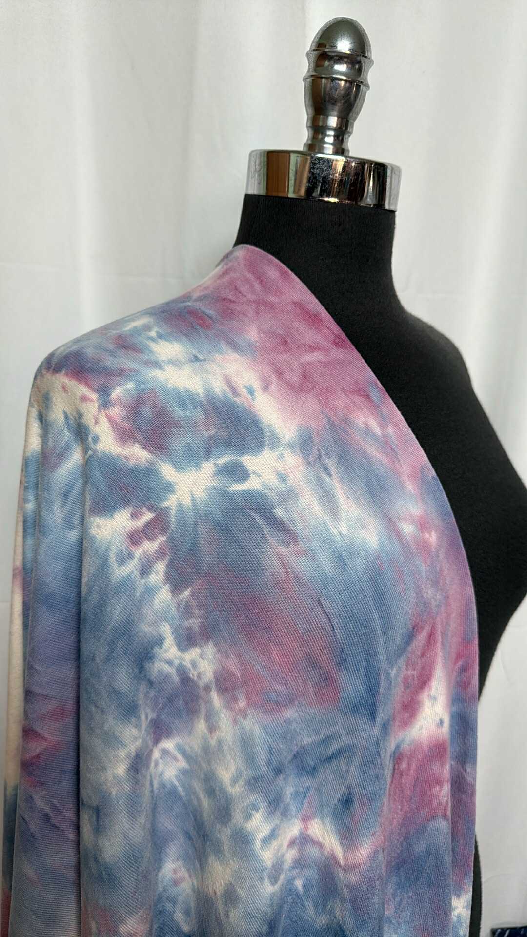 Blue/Purple Tie Dye - Oakley Sweater Knit - 2 Yard Cut