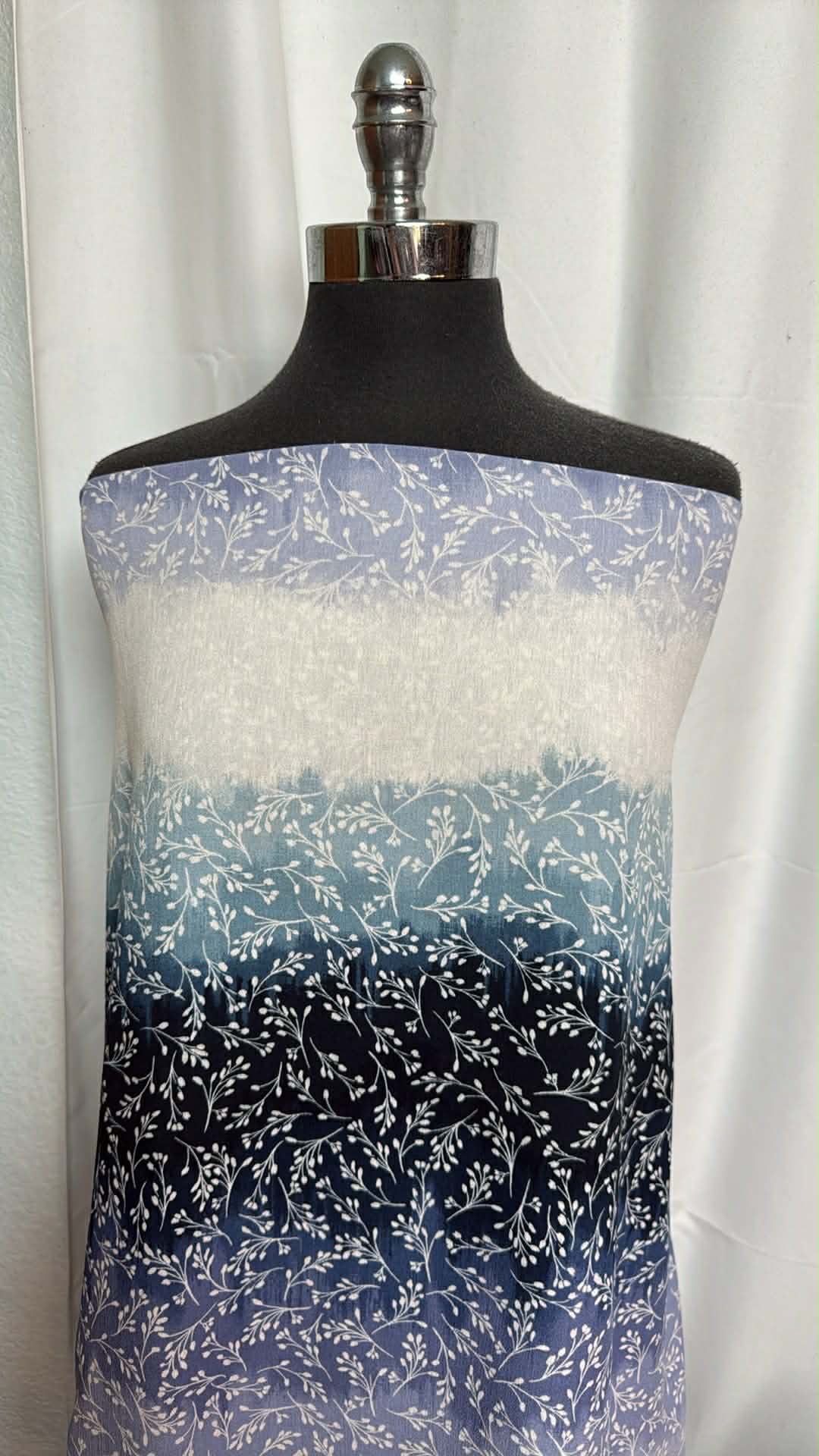 Ombre Floral - Crinkle Rayon Woven - 3 Yard Cut